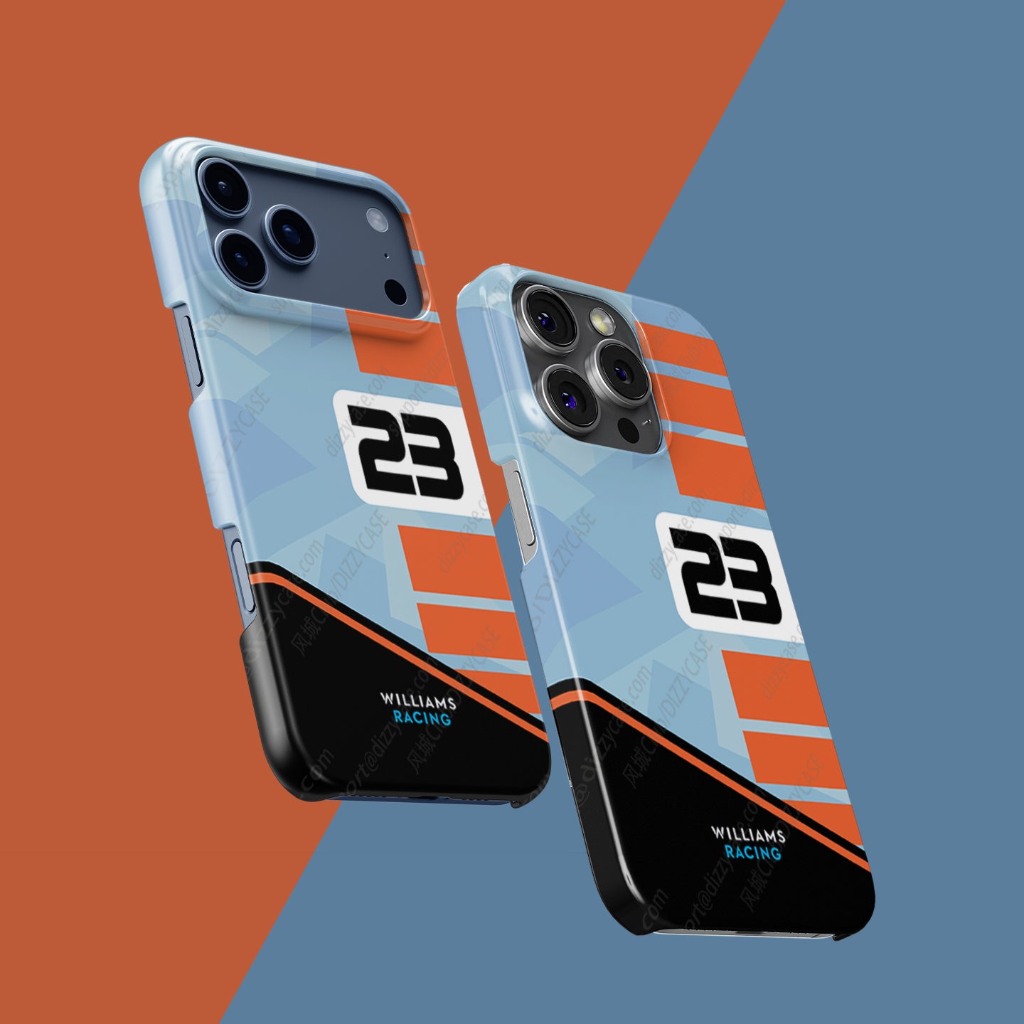 Williams Gulf Livery Alex Albon Phone Case: Bold Racing Style | DIZZY CASE