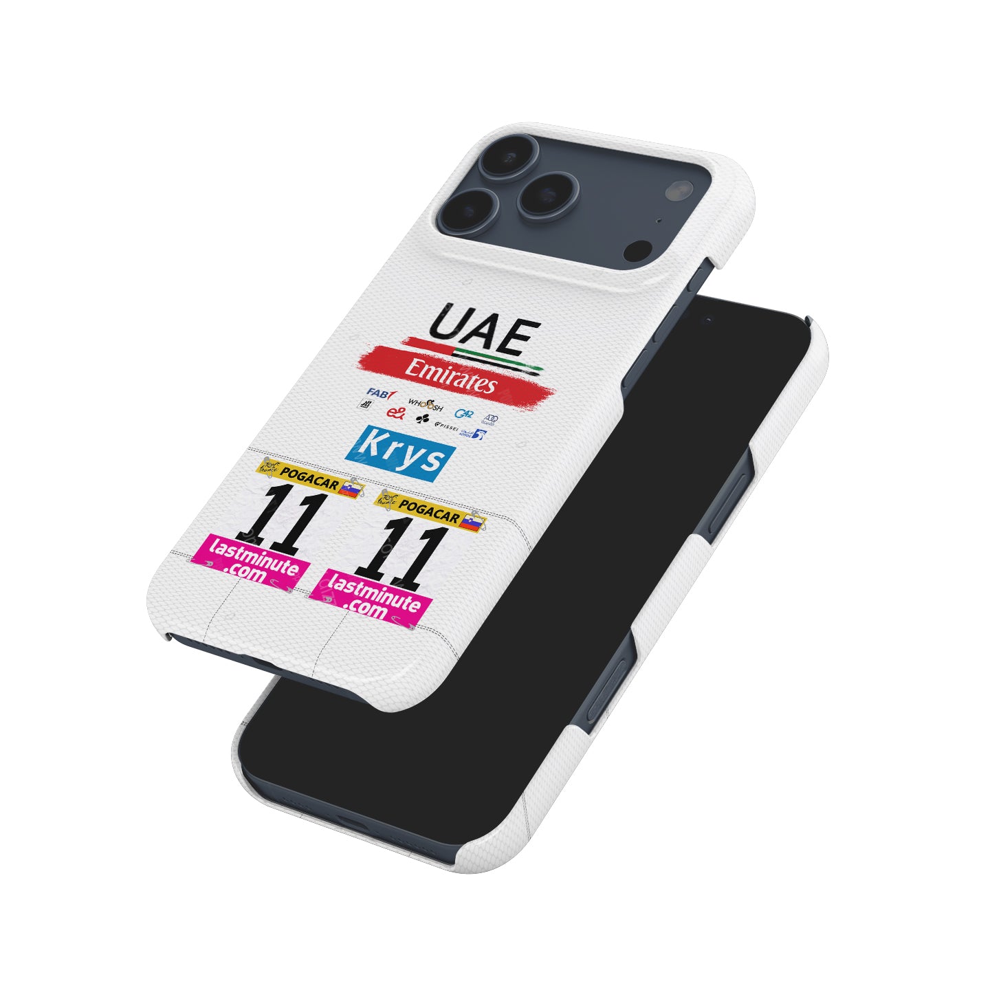 Tadej Pogačar 2023 White Jersey Phone Case: Cycling Style & Protection | DIZZY CASE