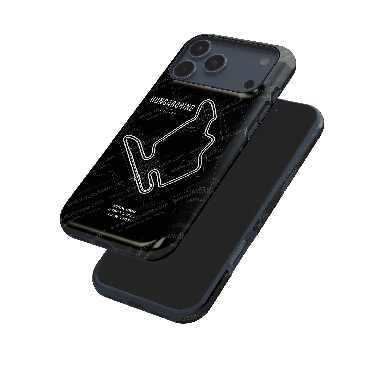 Hungaroring F1 Track Map Grand Prix - iPhone Case