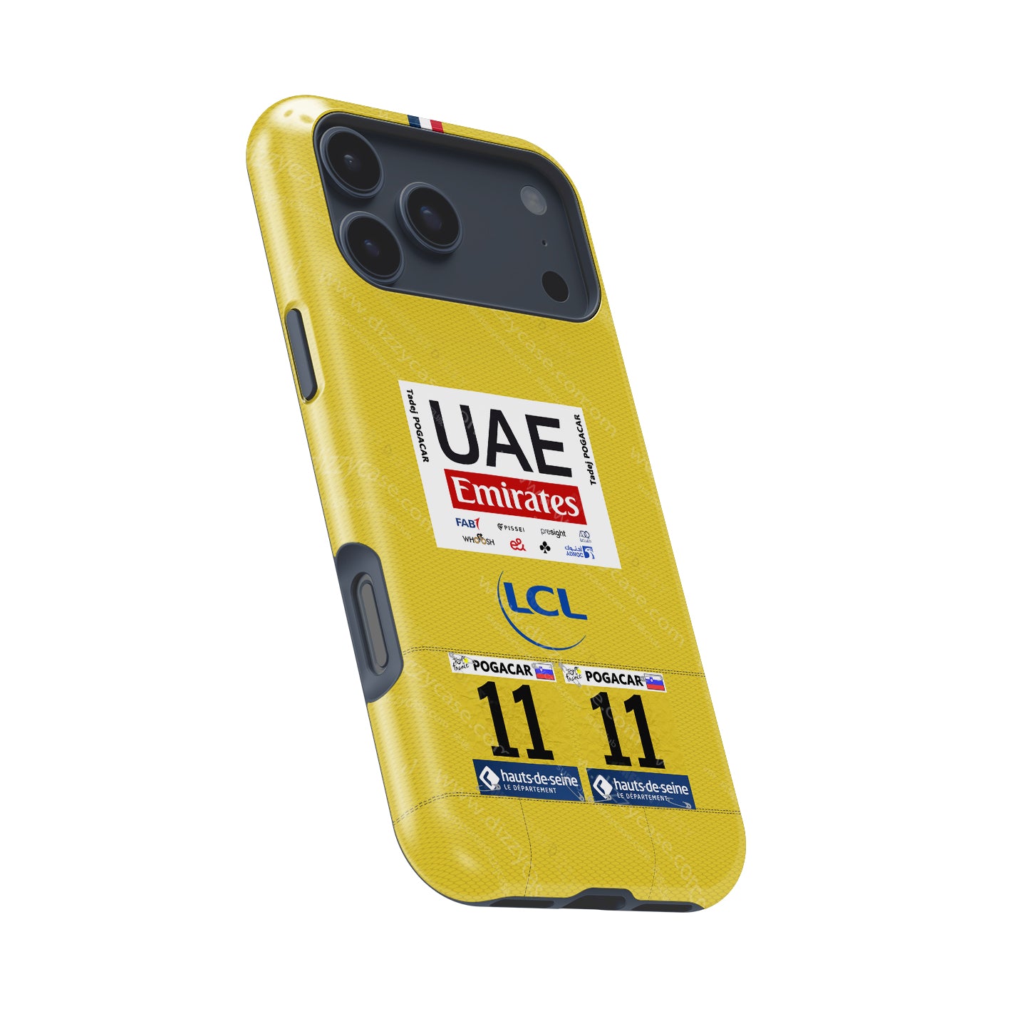 Tadej Pogacar 2024 Tour de France Yellow Jersey Phone Case by DIZZY