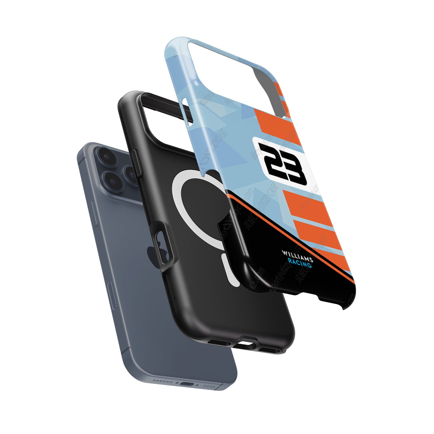 Williams Gulf Livery Alex Albon Phone Case: Bold Racing Style | DIZZY CASE