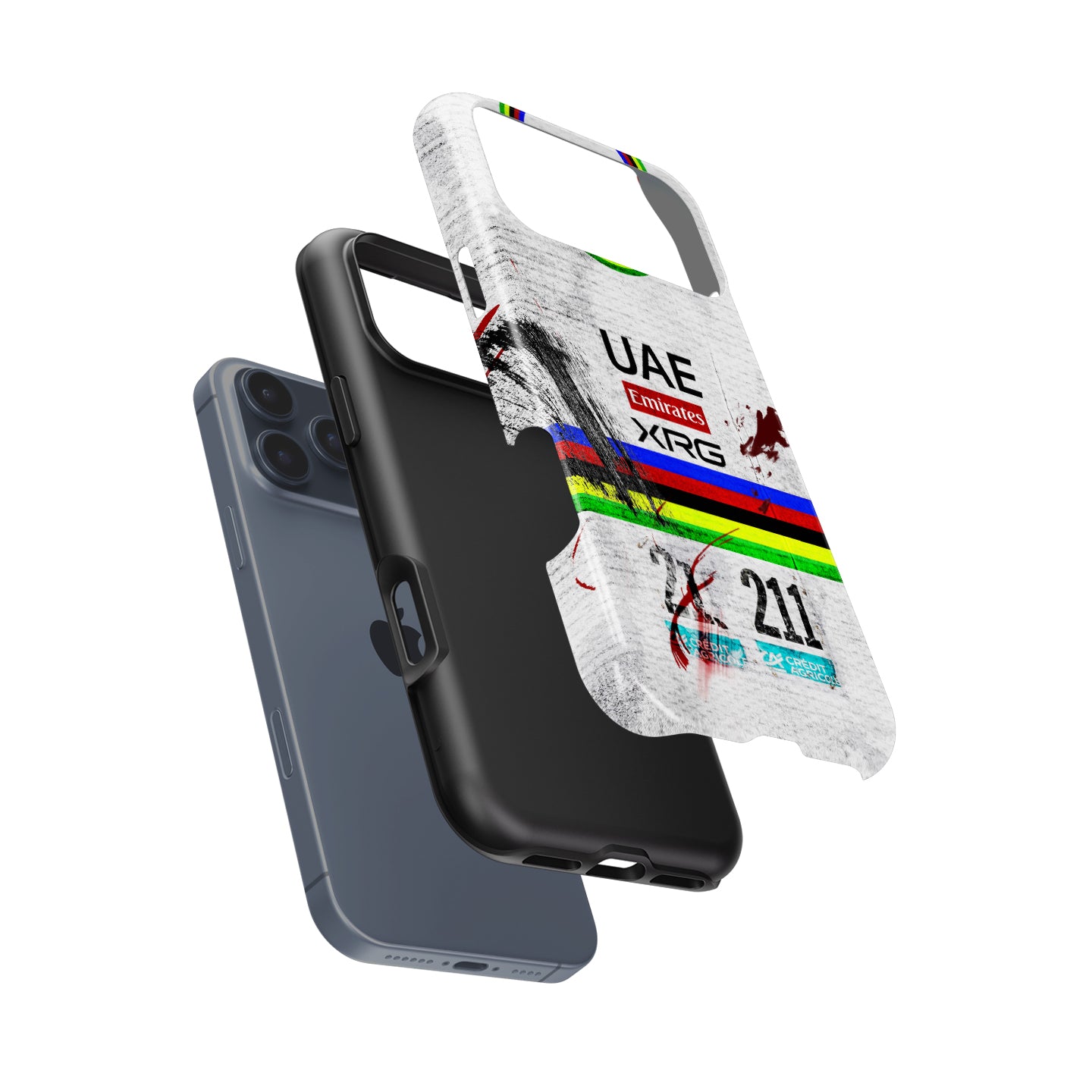 Milan-San Remo 2026 Champion — Tadej Pogačar #211 | UAE Team Emirates XRG Crash Edition Phone Case for Google Pixel, Xiaomi & More