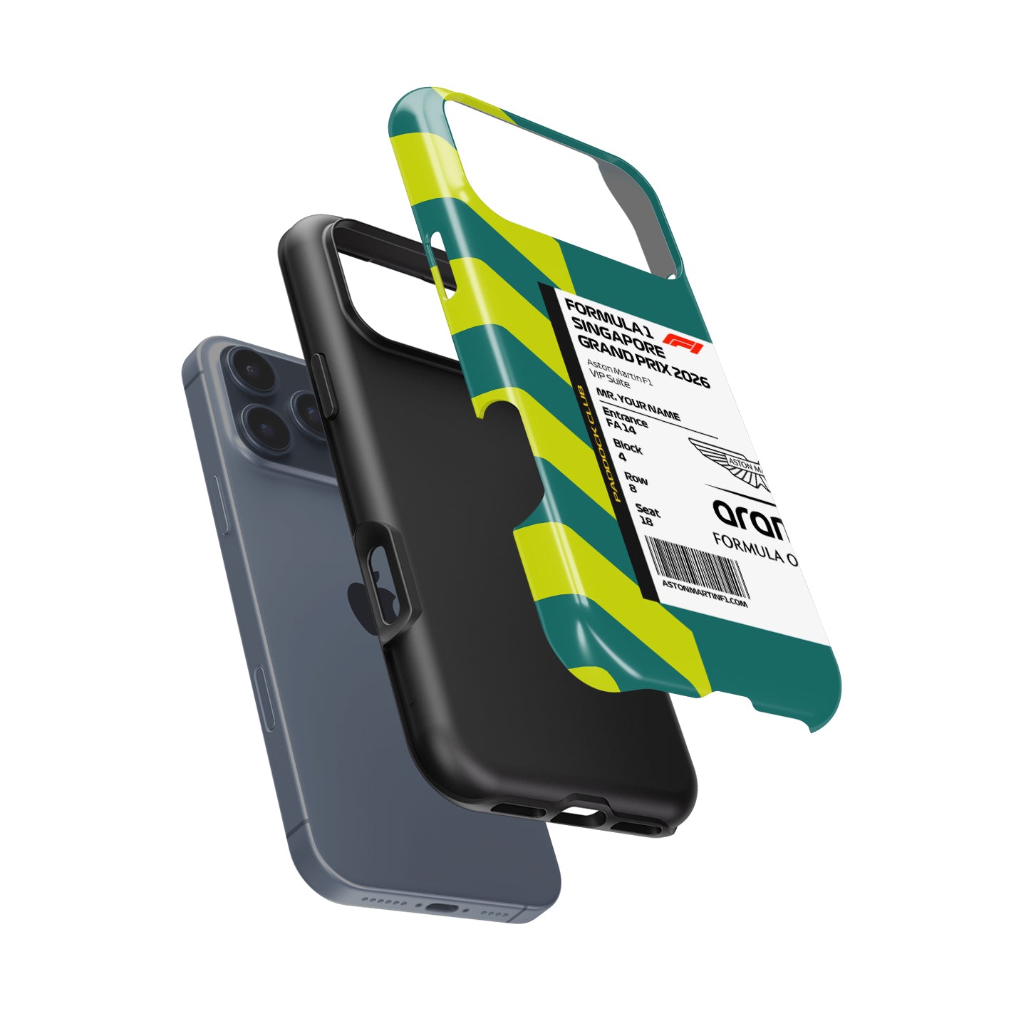 Custom Aston Martin VIP Ticket Case - Pixel, Huawei, OnePlus