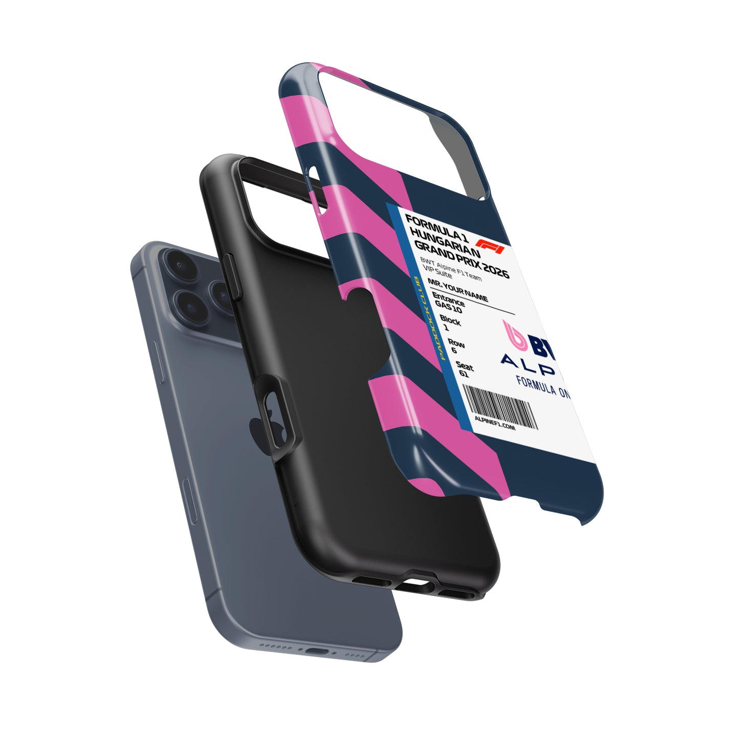 Custom Alpine VIP Ticket Case - Pixel, Huawei, OnePlus