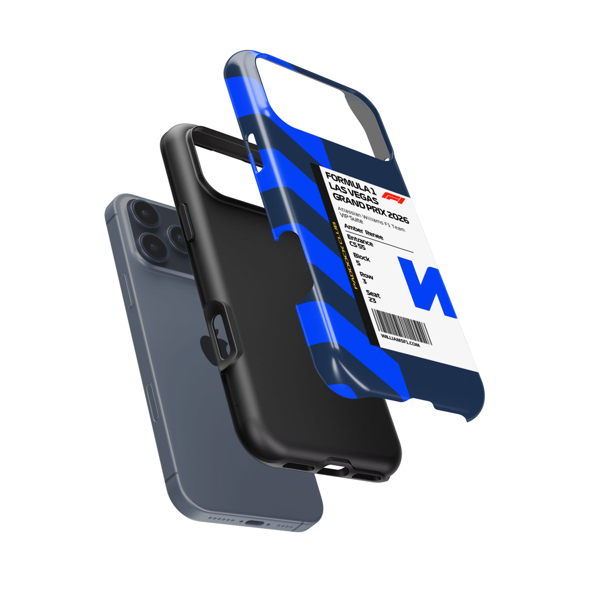Custom Williams VIP Ticket Case - Pixel, Huawei, OnePlus