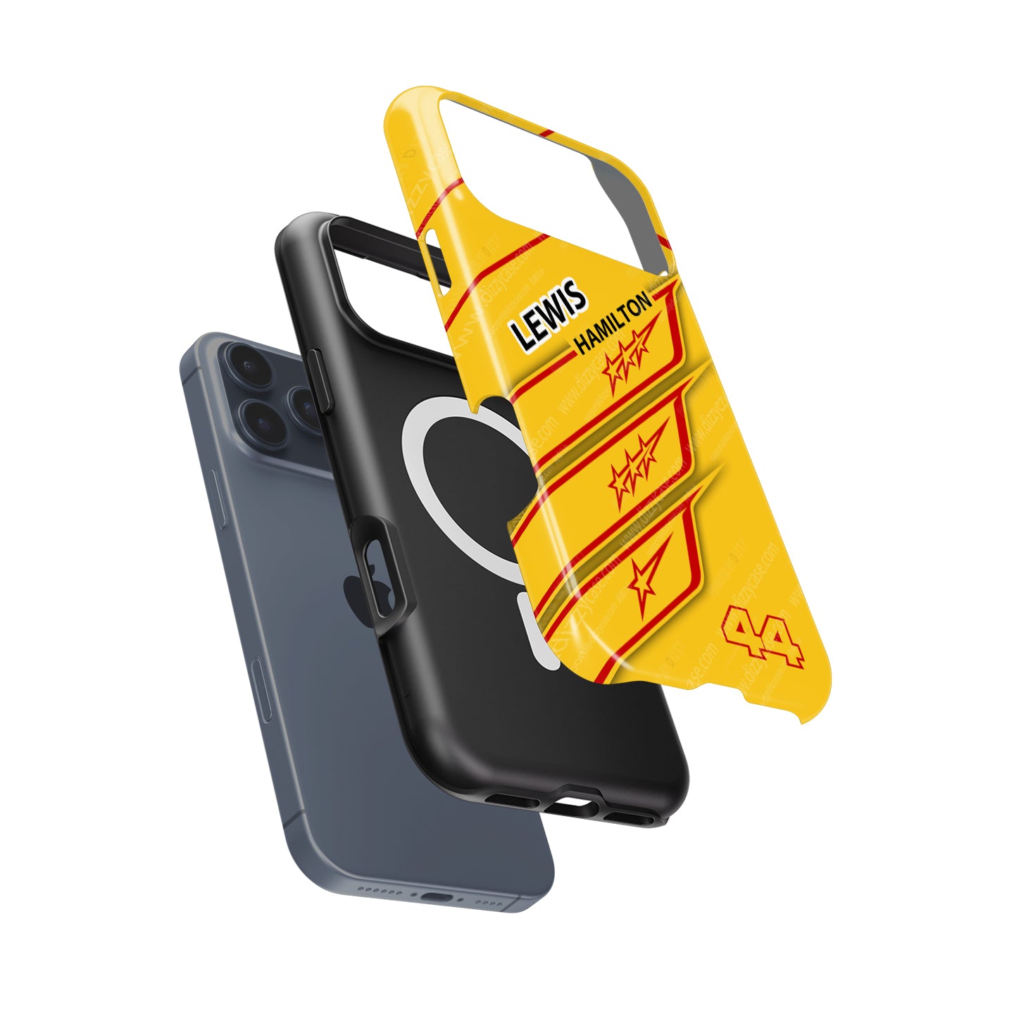 Funda para teléfono Tadej Pogacar 2024 Dual Triumph en jersey amarillo y rosa de DIZZY