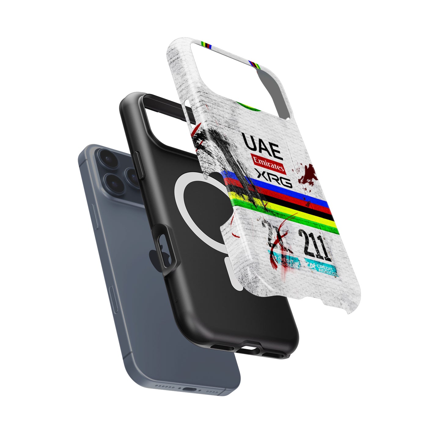 Milan-San Remo 2026 Champion — Tadej Pogačar #211 | UAE Team Emirates XRG Crash Edition Phone Case for Google Pixel, Xiaomi & More