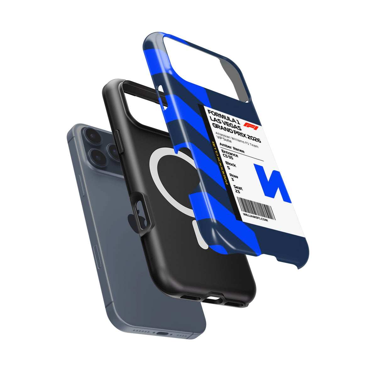Custom Williams VIP Ticket Case - Pixel, Huawei, OnePlus