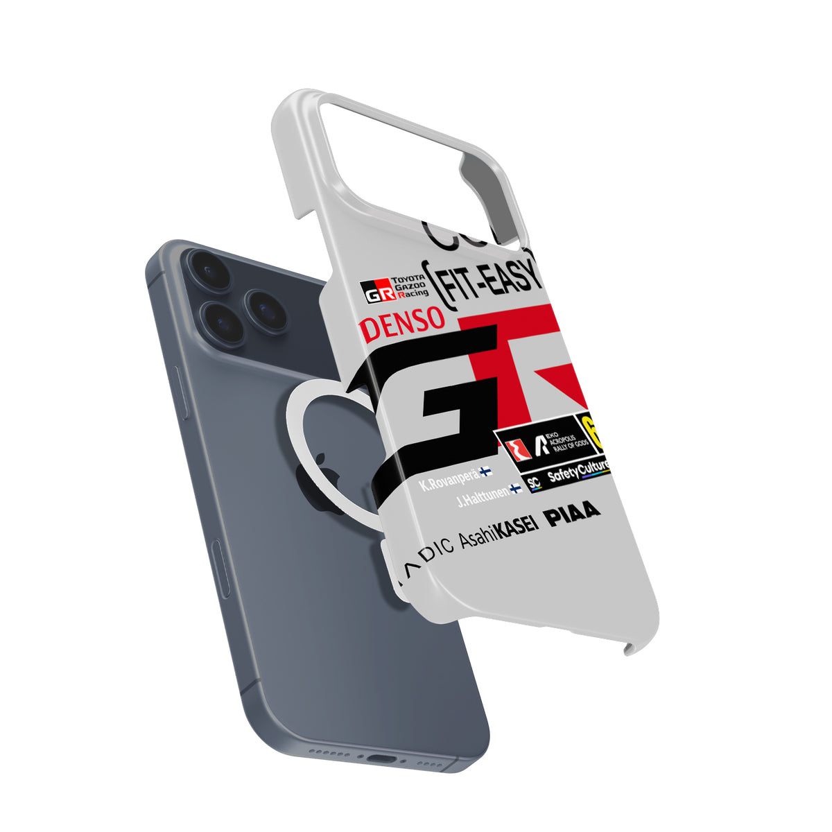Kalle Rovanperä 2025 Summer Livery WRC rally iPhone case view 4