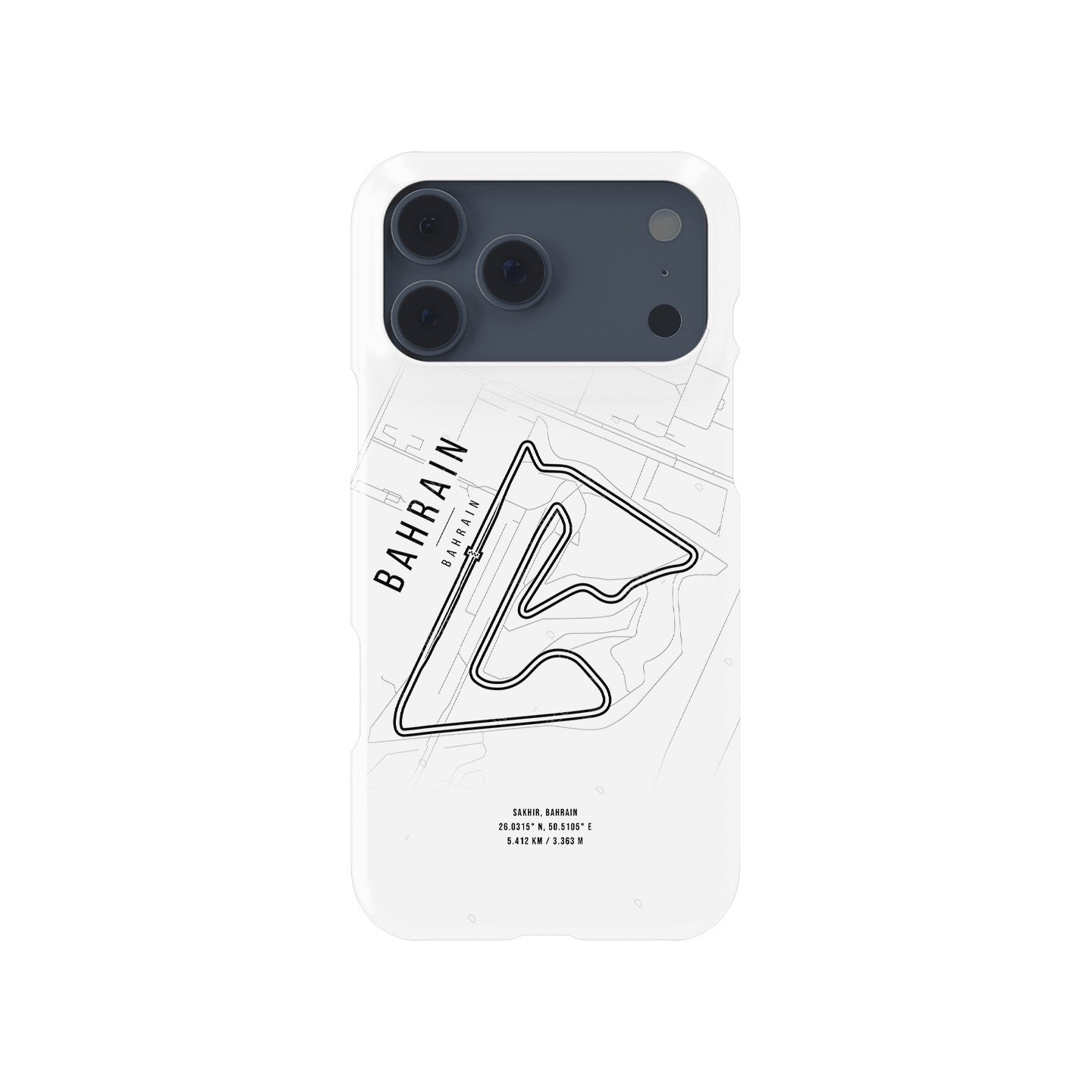 Bahrain Formula 1 Map Snap Case for iPhone - Sleek & Stylish | DIZZY CASE