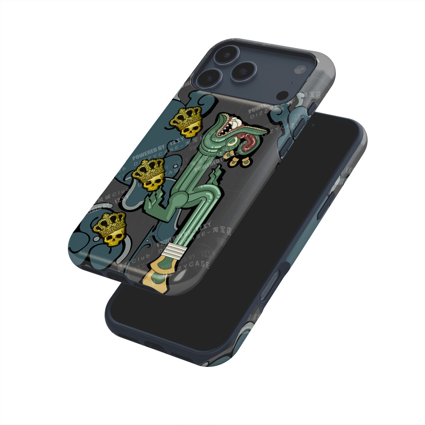 ディースクエアード iPhone12PRO スマホケース AK-47 Fire Serpent iPhone Case with Crown Foil Stickers – DIZZY CASE