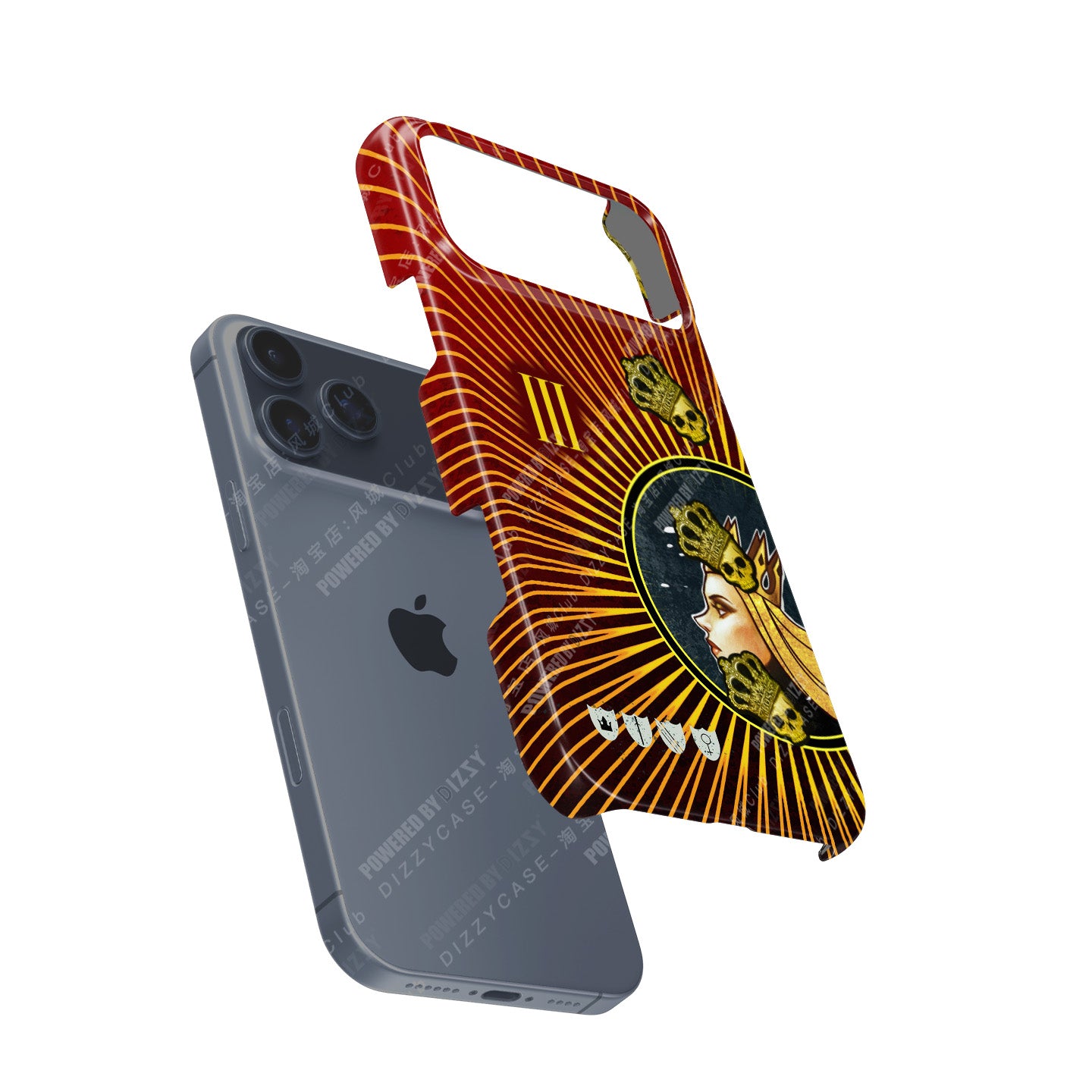 CSGO CS2 AK-47 | The Empress + 4x Sticker | Crown (Foil) iPhone Case by DIZZY CASE