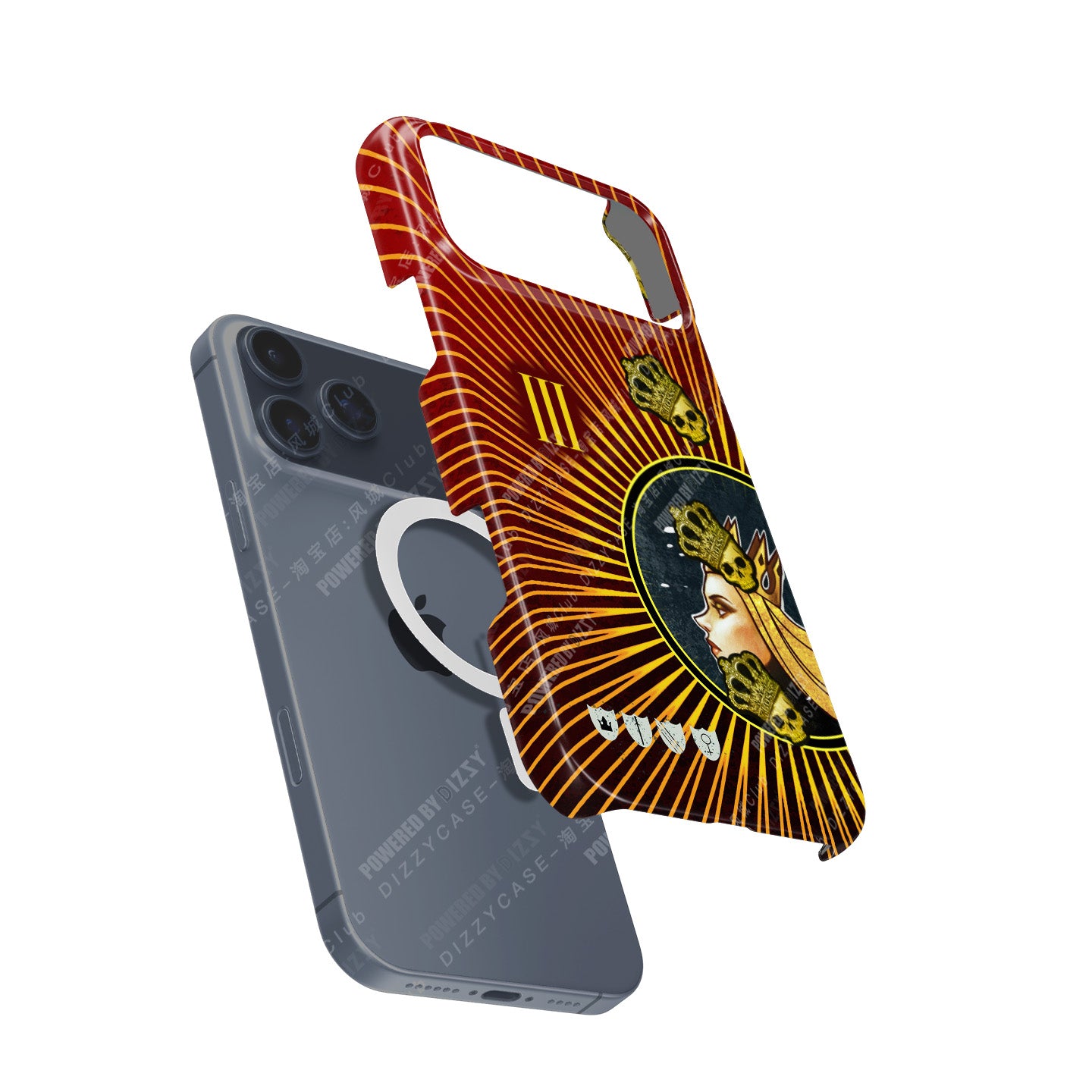 CSGO CS2 AK-47 | The Empress + 4x Sticker | Crown (Foil) iPhone Case by DIZZY CASE