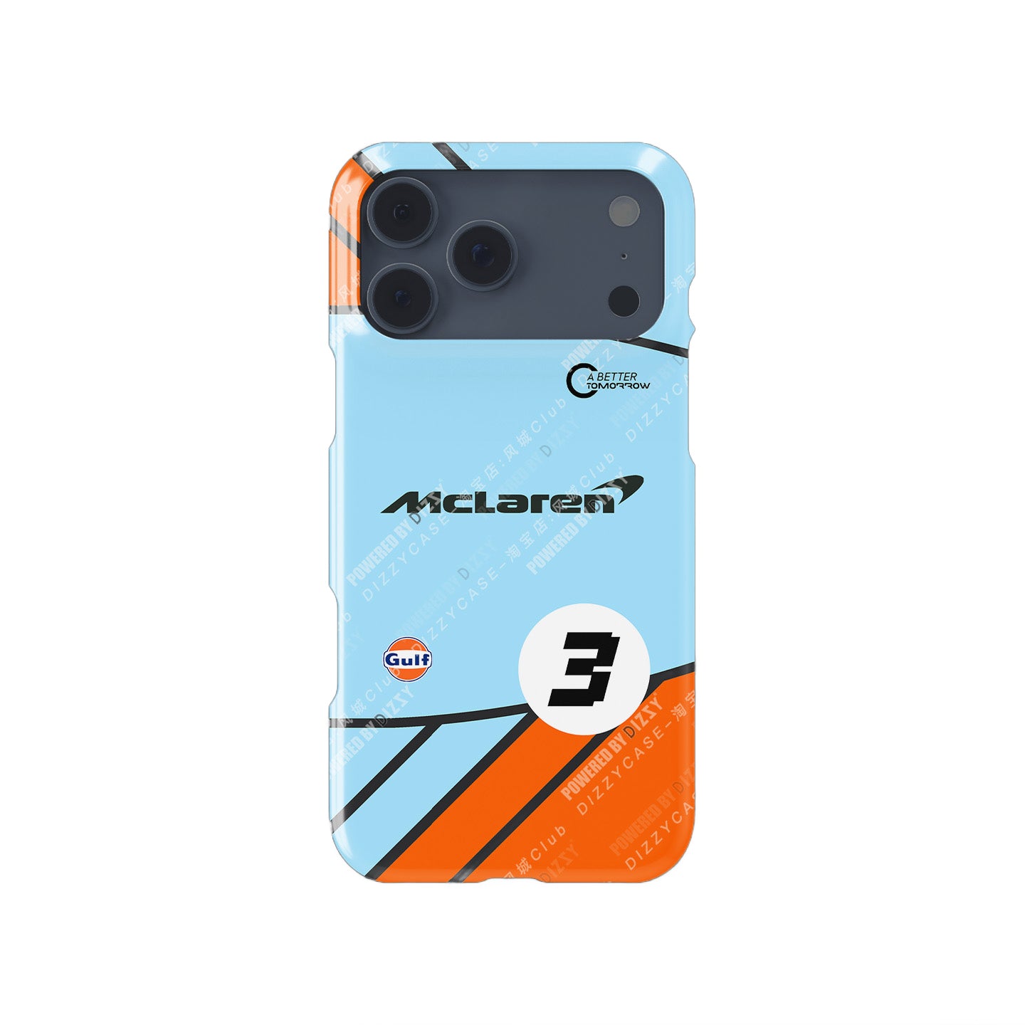 Formula 1 McLaren Gulf Livery iPhone Case – Inspired by Daniel Ricciardo