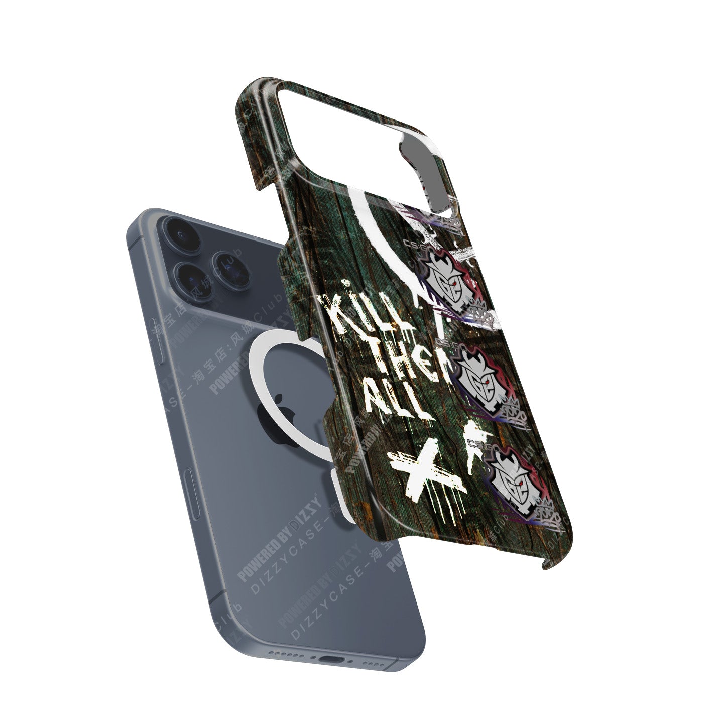 CS2 CSGO iPhone Case - AK-47 | Wasteland Rebel Skin with 4X G2 Esports RMR 2020 Stickers by DIZZY CASE | DIZZY CASE