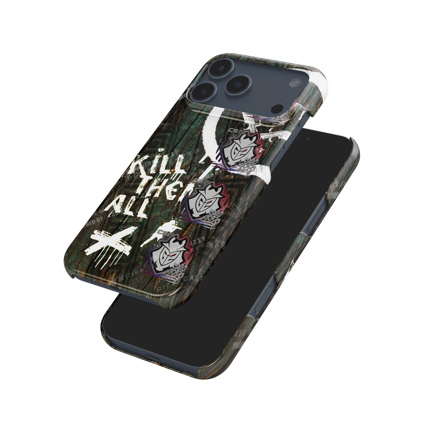 CS2 CSGO iPhone Case - AK-47 | Wasteland Rebel Skin with 4X G2 Esports RMR 2020 Stickers by DIZZY CASE | DIZZY CASE