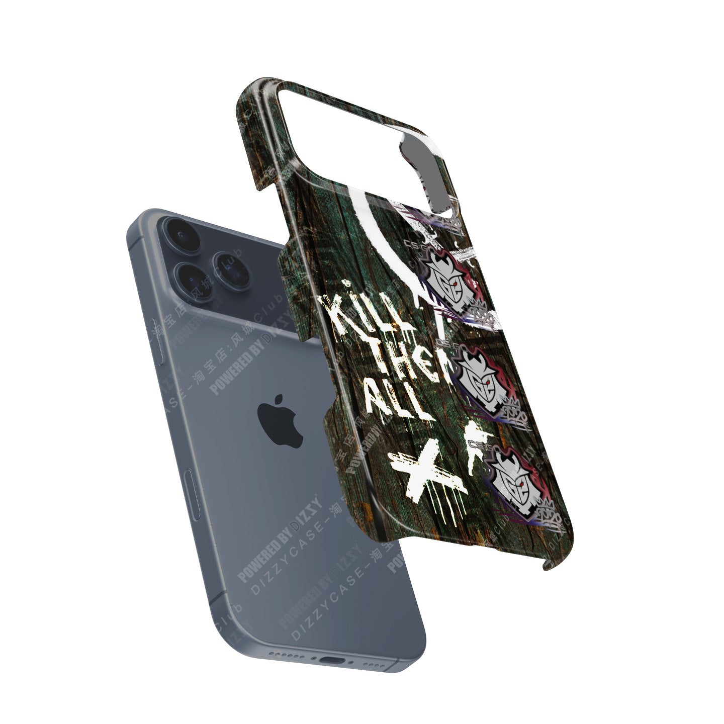 CS2 CSGO iPhone Case - AK-47 | Wasteland Rebel Skin with 4X G2 Esports RMR 2020 Stickers by DIZZY CASE | DIZZY CASE