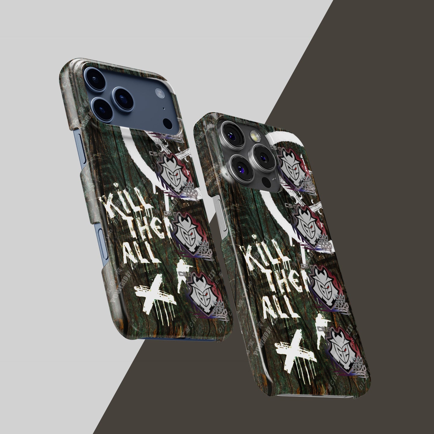 CS2 CSGO iPhone Case - AK-47 | Wasteland Rebel Skin with 4X G2 Esports RMR 2020 Stickers by DIZZY CASE | DIZZY CASE