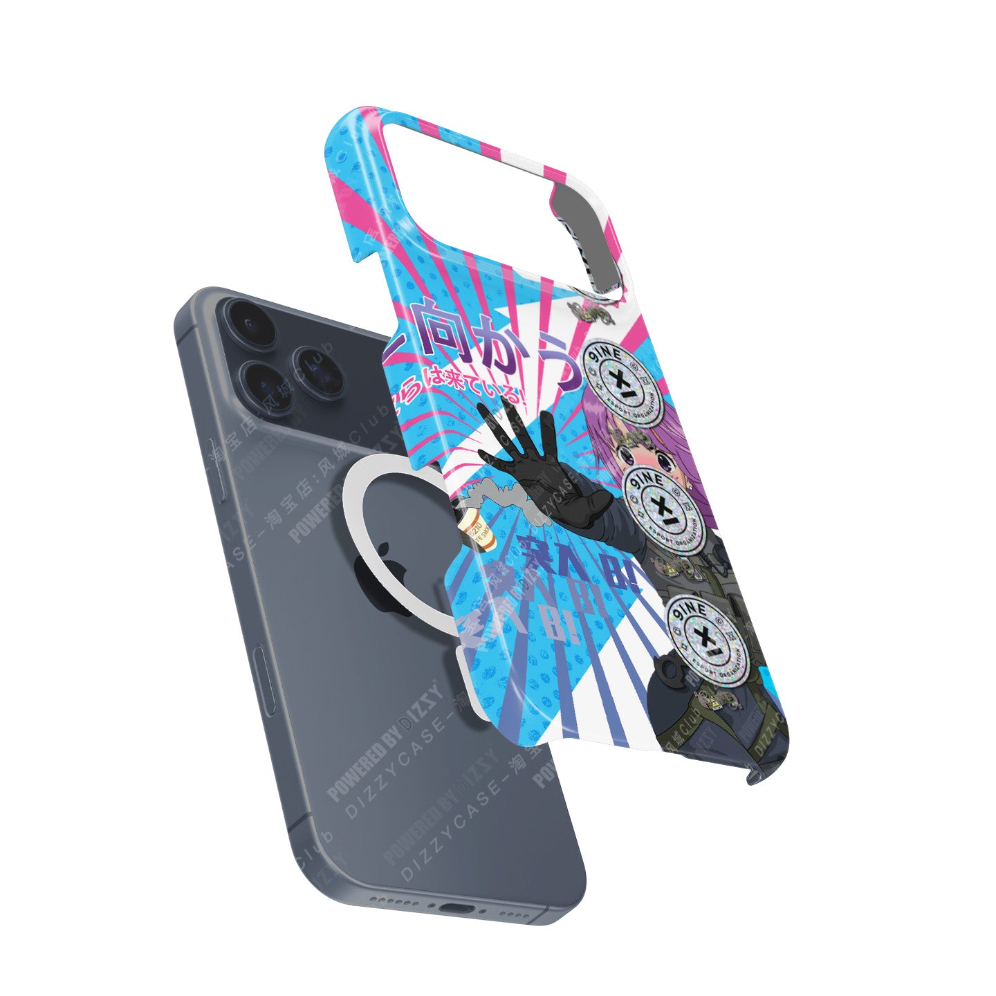 CS / CS2 M4A4 Temukau Classic Skin + 9INE Paris 2023 Sticker - Apple Models | DIZZY CASE