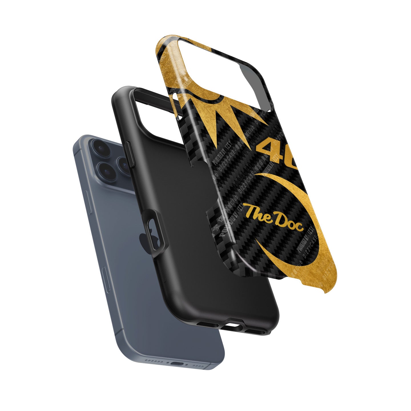 Funda para teléfono Tadej Pogacar 2024 Dual Triumph en jersey amarillo y rosa de DIZZY