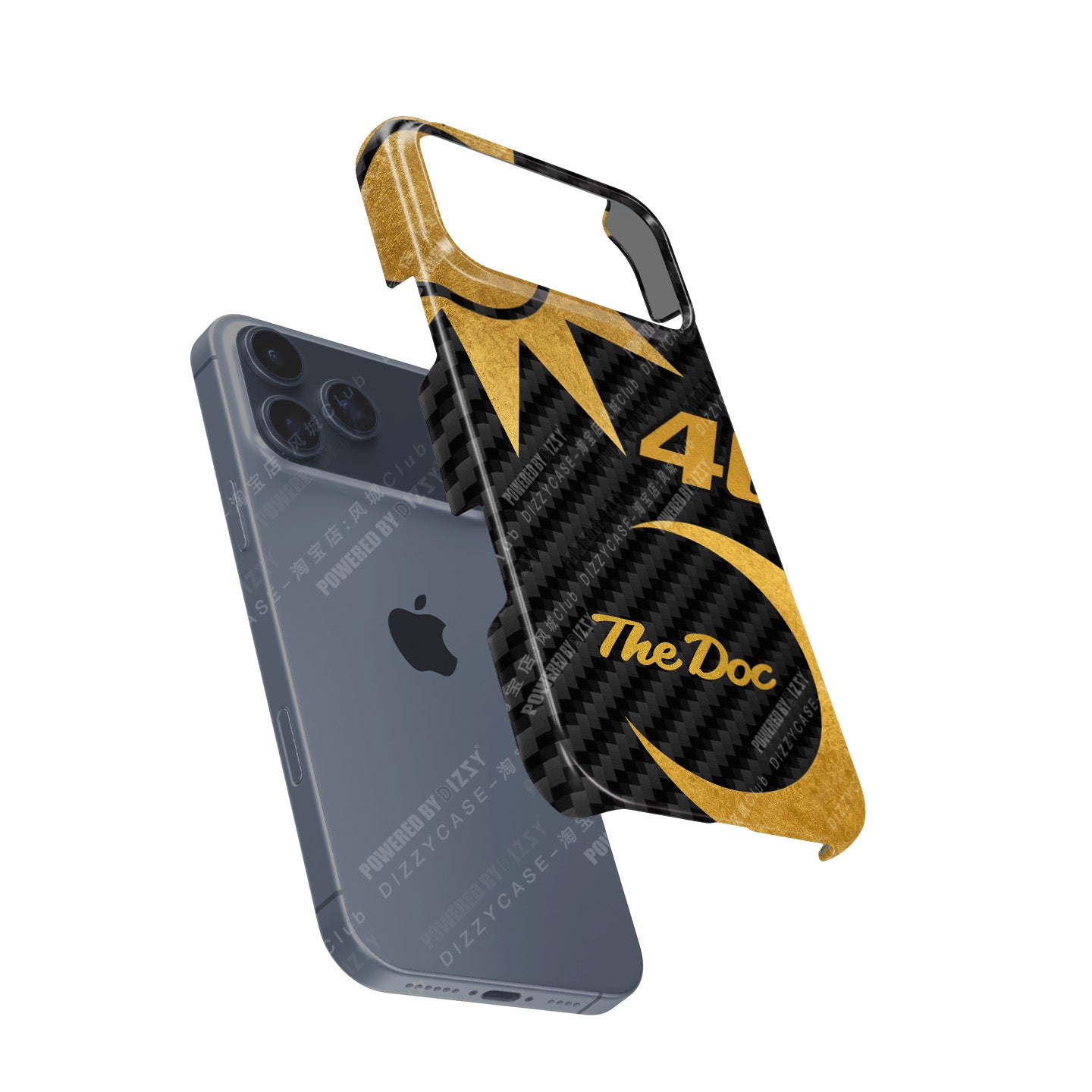 Valentino Rossi VR46 Anniversario Gold Carbon iPhone Case – DIZZY CASE