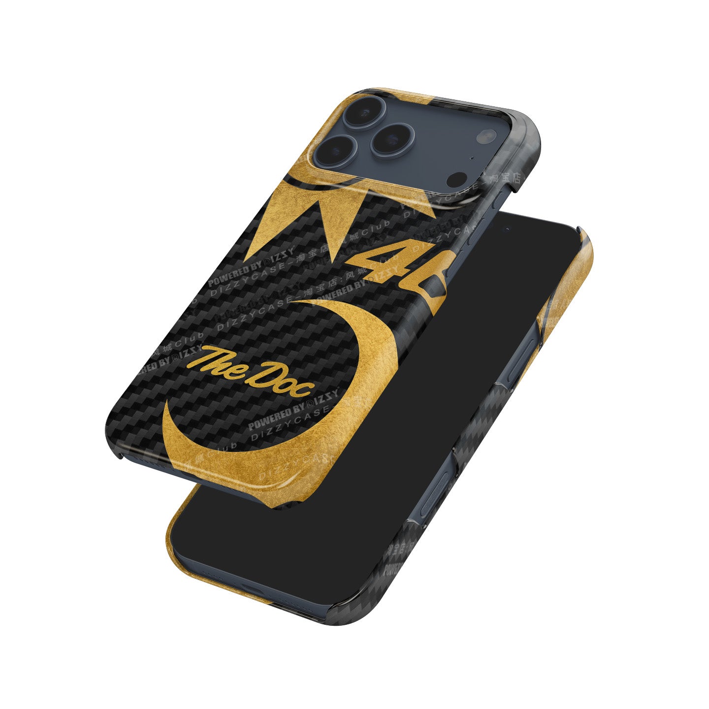 Funda para teléfono Tadej Pogacar 2024 Dual Triumph en jersey amarillo y rosa de DIZZY
