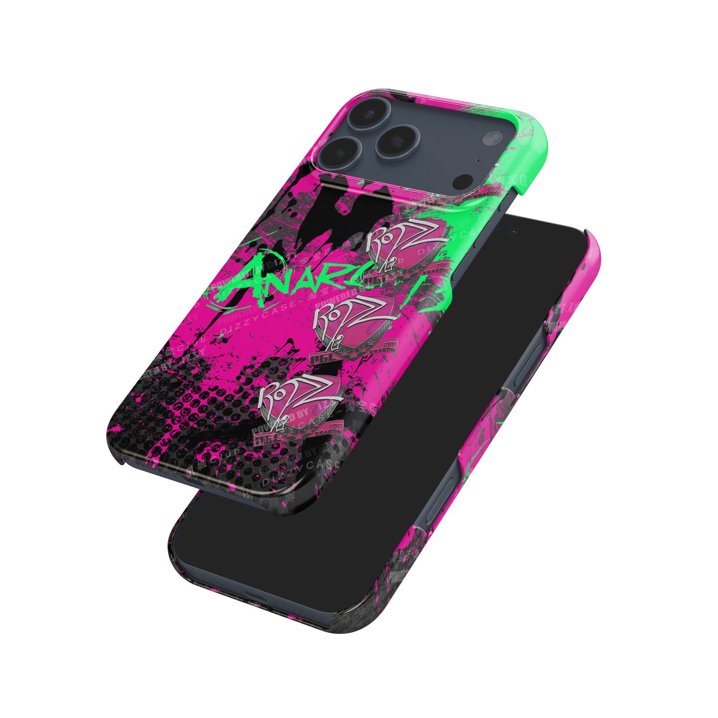 CS / CS2 - AK-47 | Neon Revolution with 4x ropz Krakow 2017 Stickers Phone Case - Apple Models