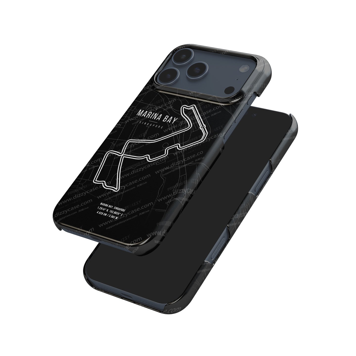 Marina Bay F1 Track Map Grand Prix - iPhone Case | DIZZY CASE