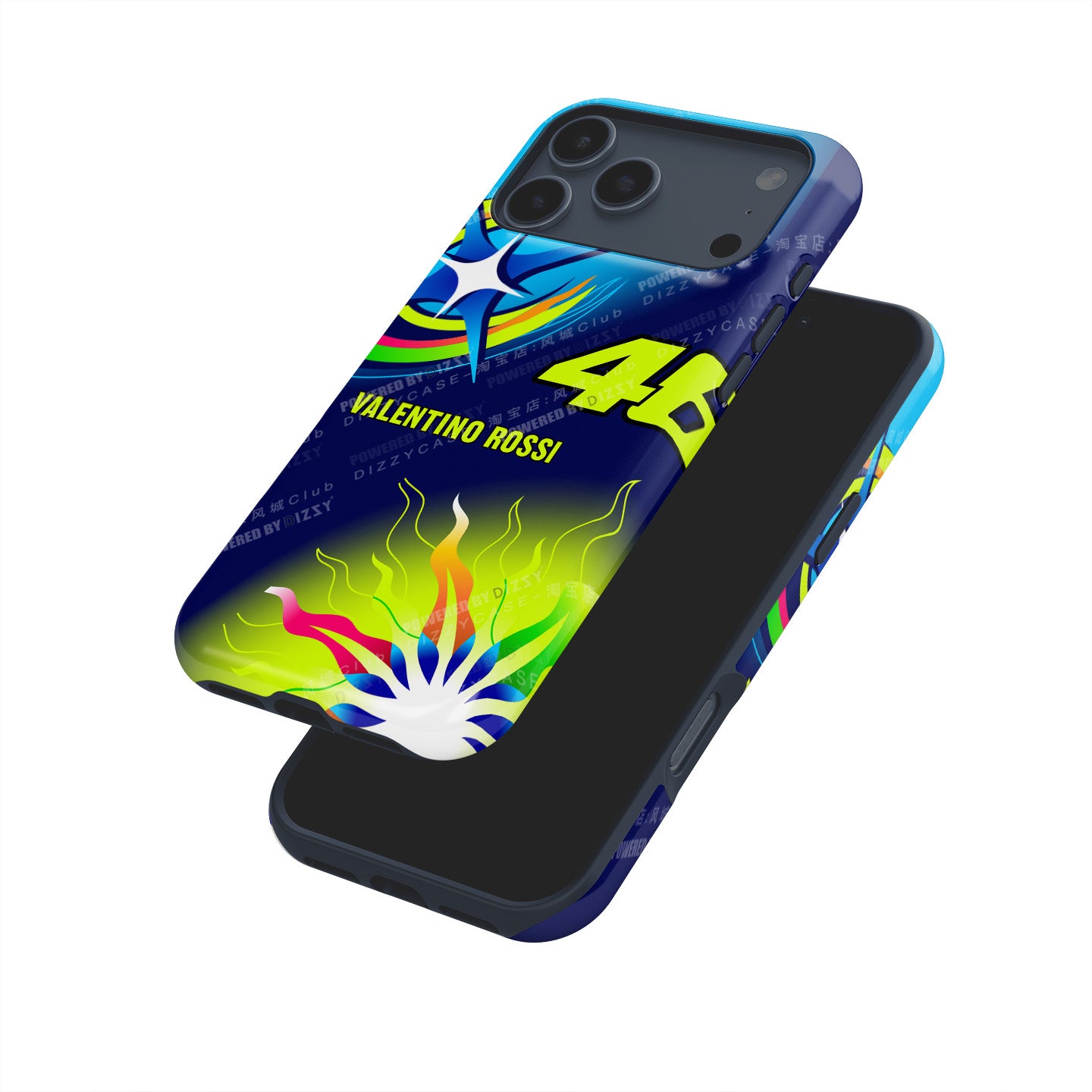 Funda para teléfono Tadej Pogacar 2024 Dual Triumph en jersey amarillo y rosa de DIZZY