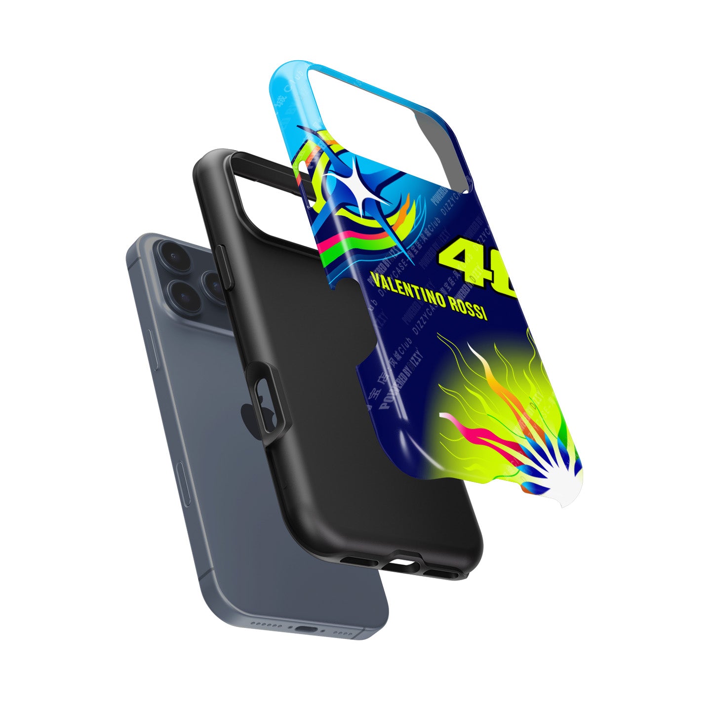 Funda para teléfono Tadej Pogacar 2024 Dual Triumph en jersey amarillo y rosa de DIZZY