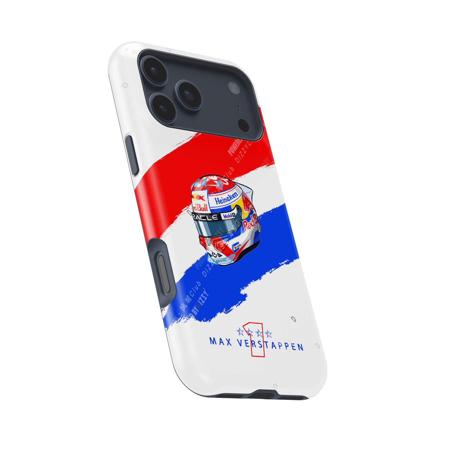 Max Verstappen 2025 Helmet Phone Case – Dutch Heritage Edition for iPhone