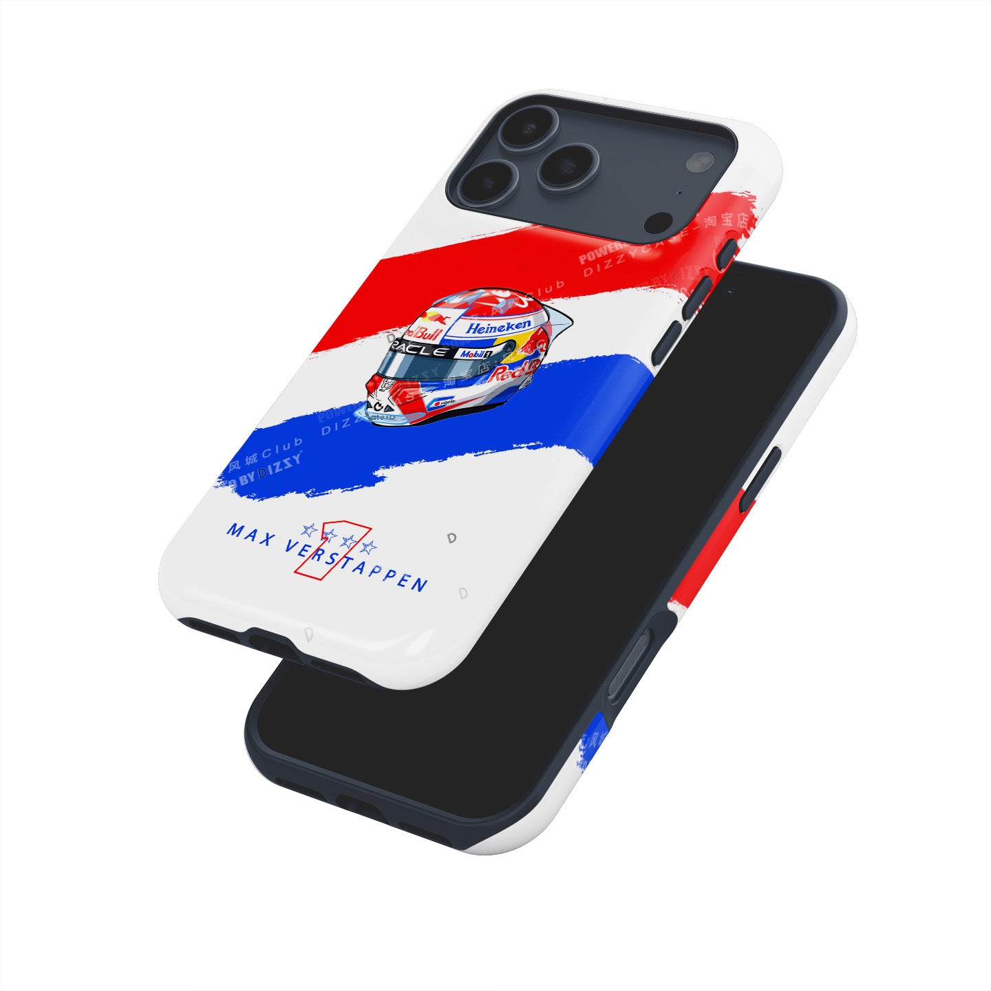 Max Verstappen 2025 Helmet Phone Case – Dutch Heritage Edition for iPhone