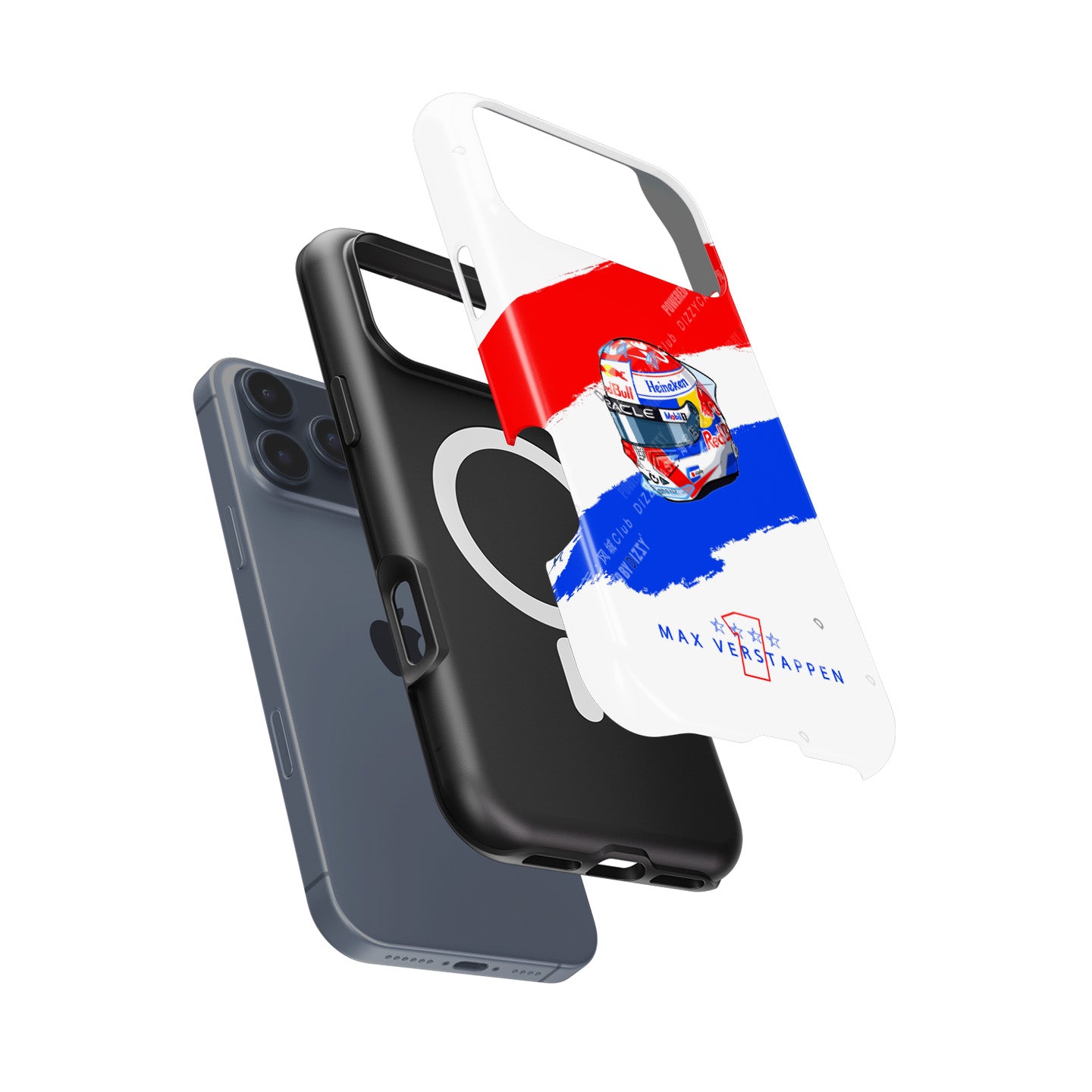 Max Verstappen 2025 Helmet Phone Case – Dutch Heritage Edition for iPhone