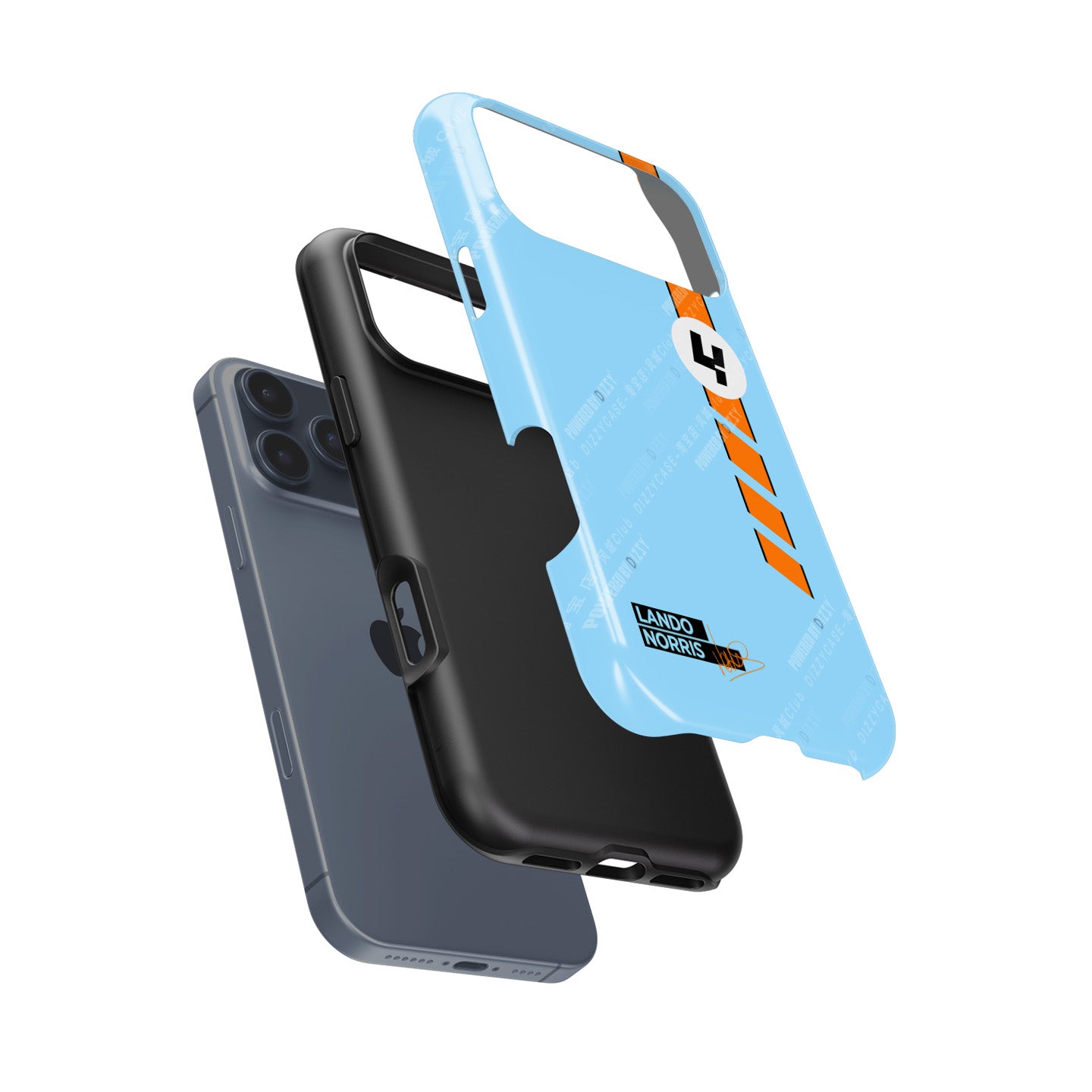 McLaren Gulf Livery iPhone Case Featuring Lando Norris Design