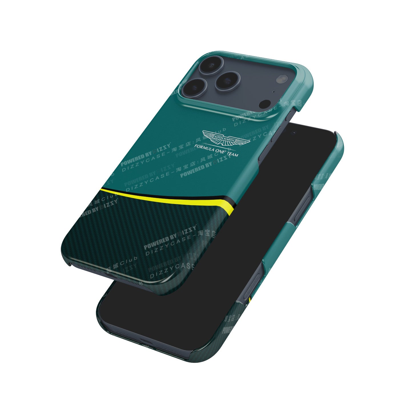 Aston Martin AMR24 F1 Phone Case: Stroll & Alonso Edition