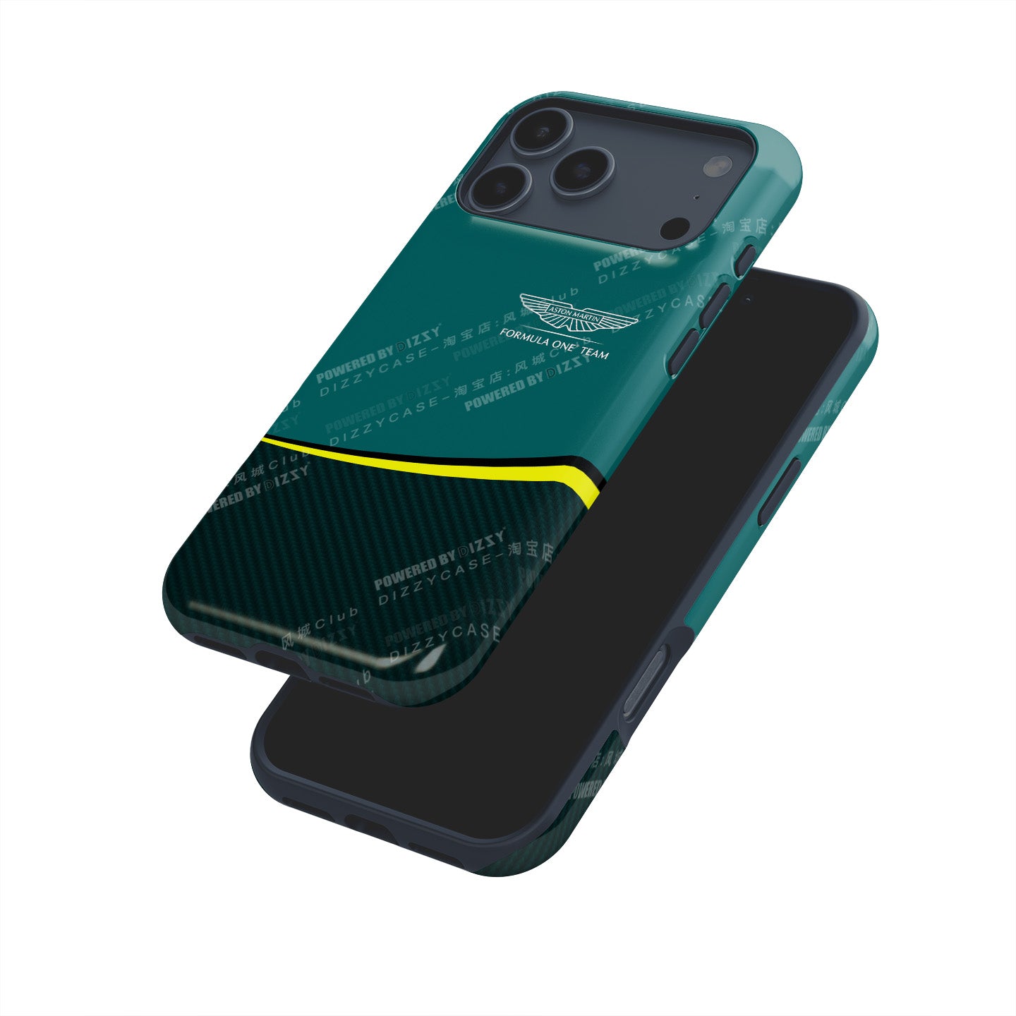 Aston Martin AMR24 F1 Phone Case: Stroll & Alonso Edition