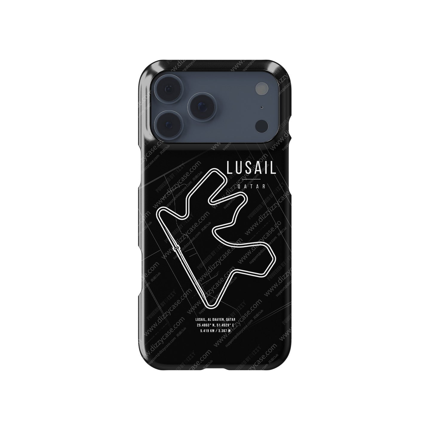 Lusail F1 Track Map Grand Prix - iPhone Case