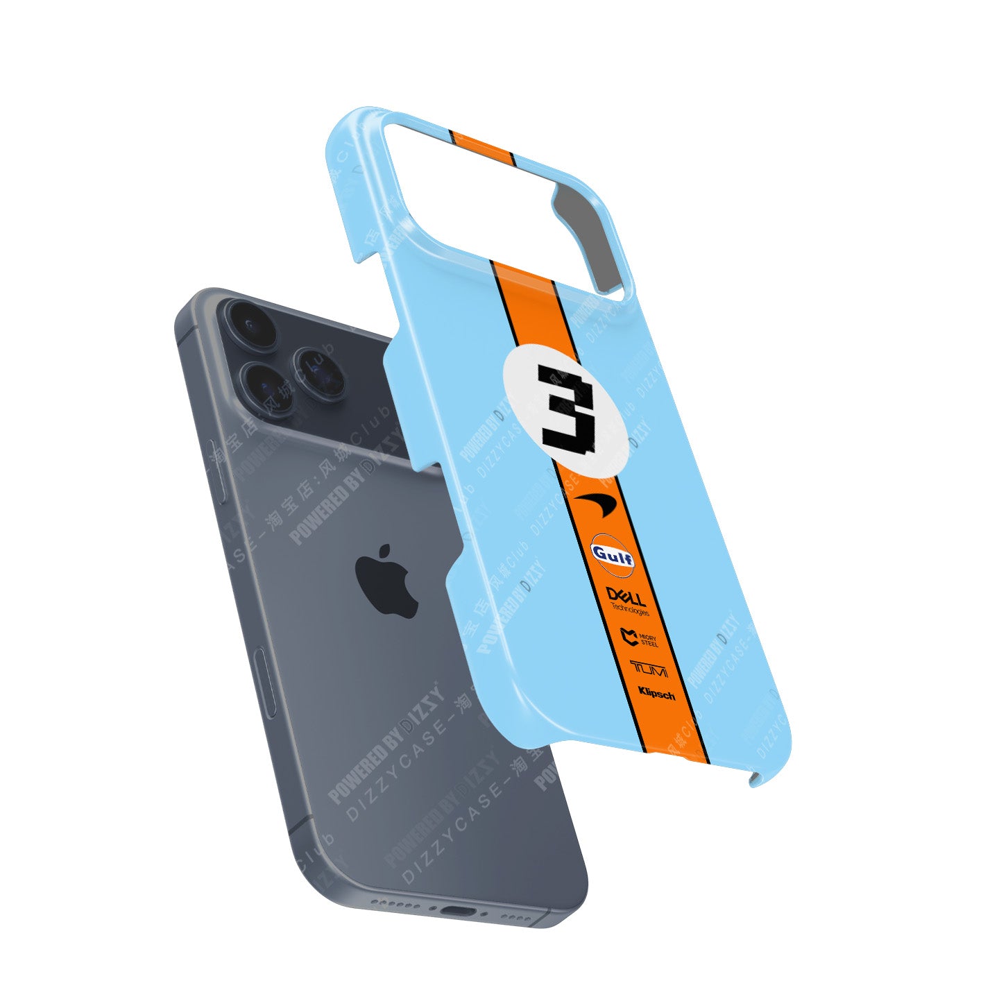 Daniel Ricciardo 2022 iPhone Case - McLaren Gulf Livery