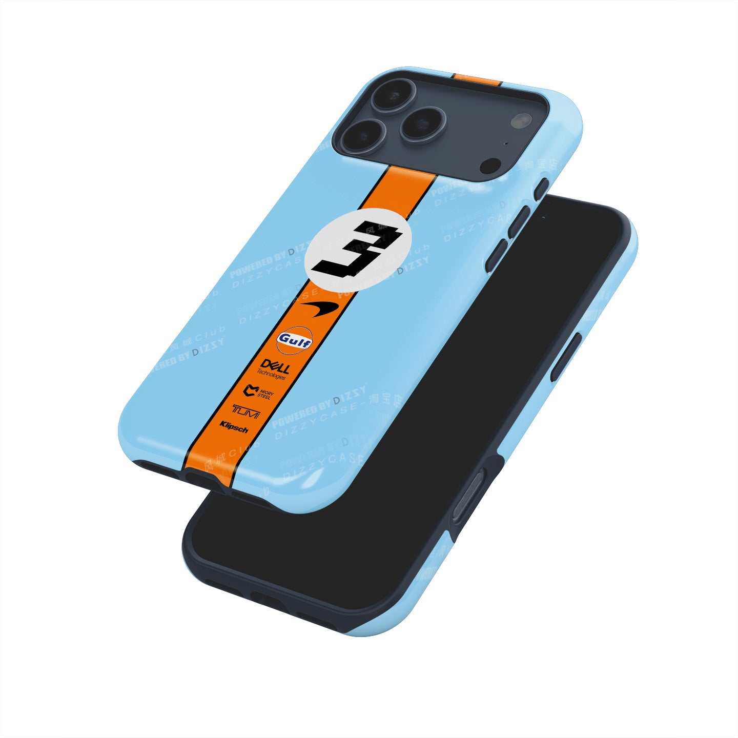 Daniel Ricciardo 2022 iPhone Case - McLaren Gulf Livery