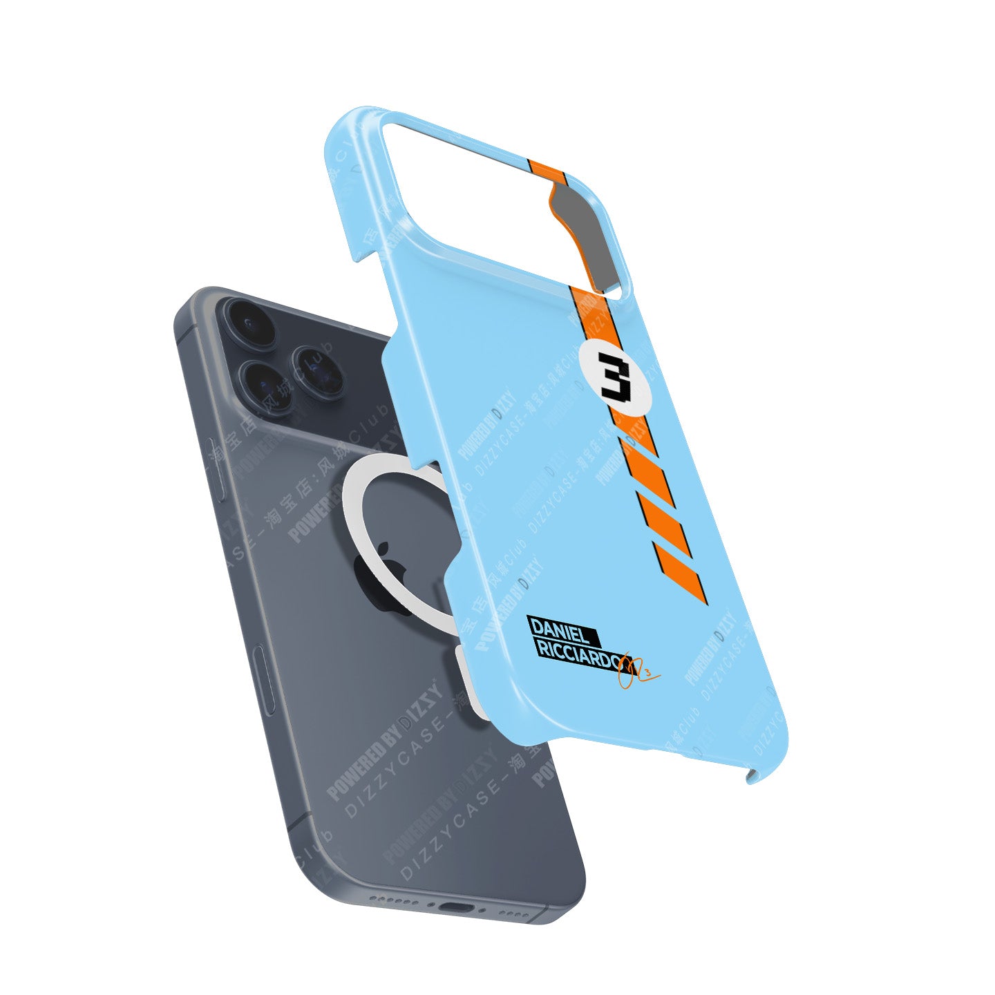 Iconic Racing Legacy: Daniel Ricciardo Gulf Livery iPhone Case | DIZZY CASE