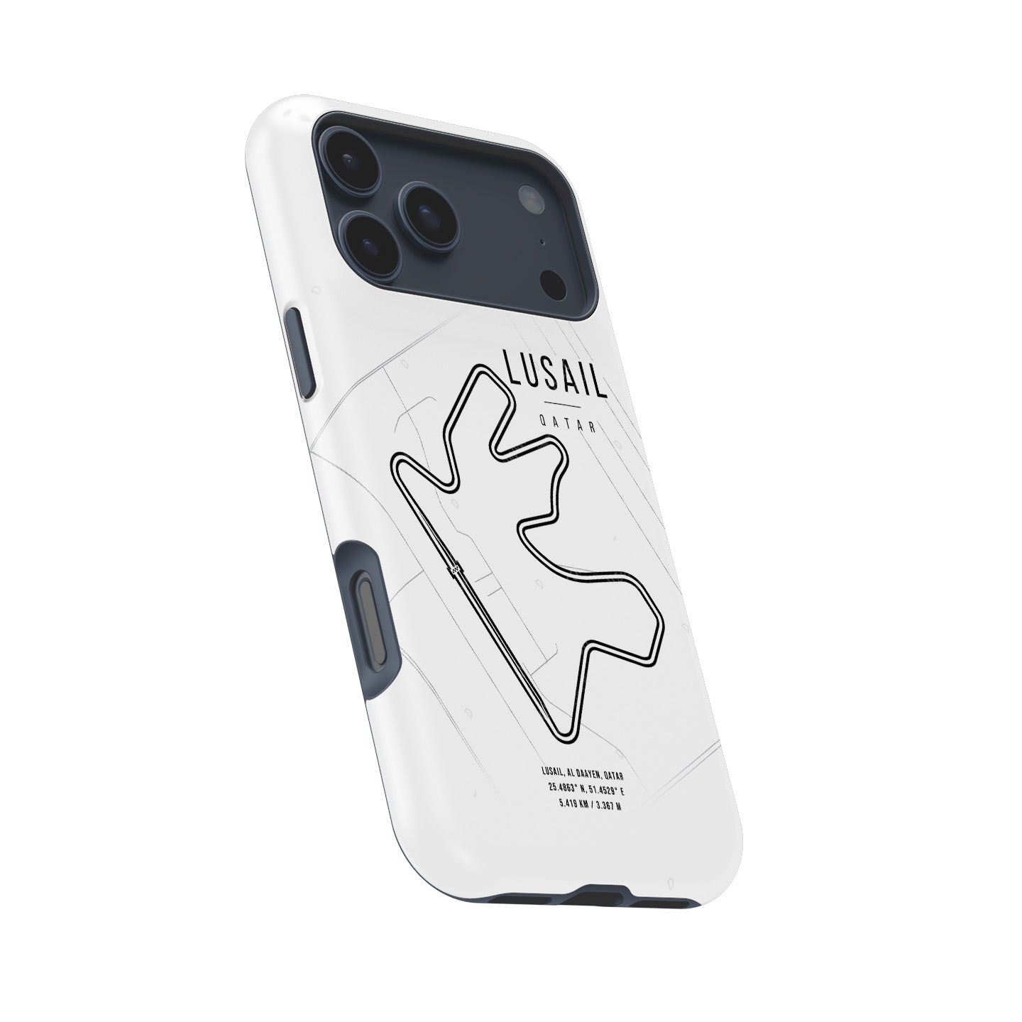 Lusail F1 iPhone Case – Legendary Track Map Design