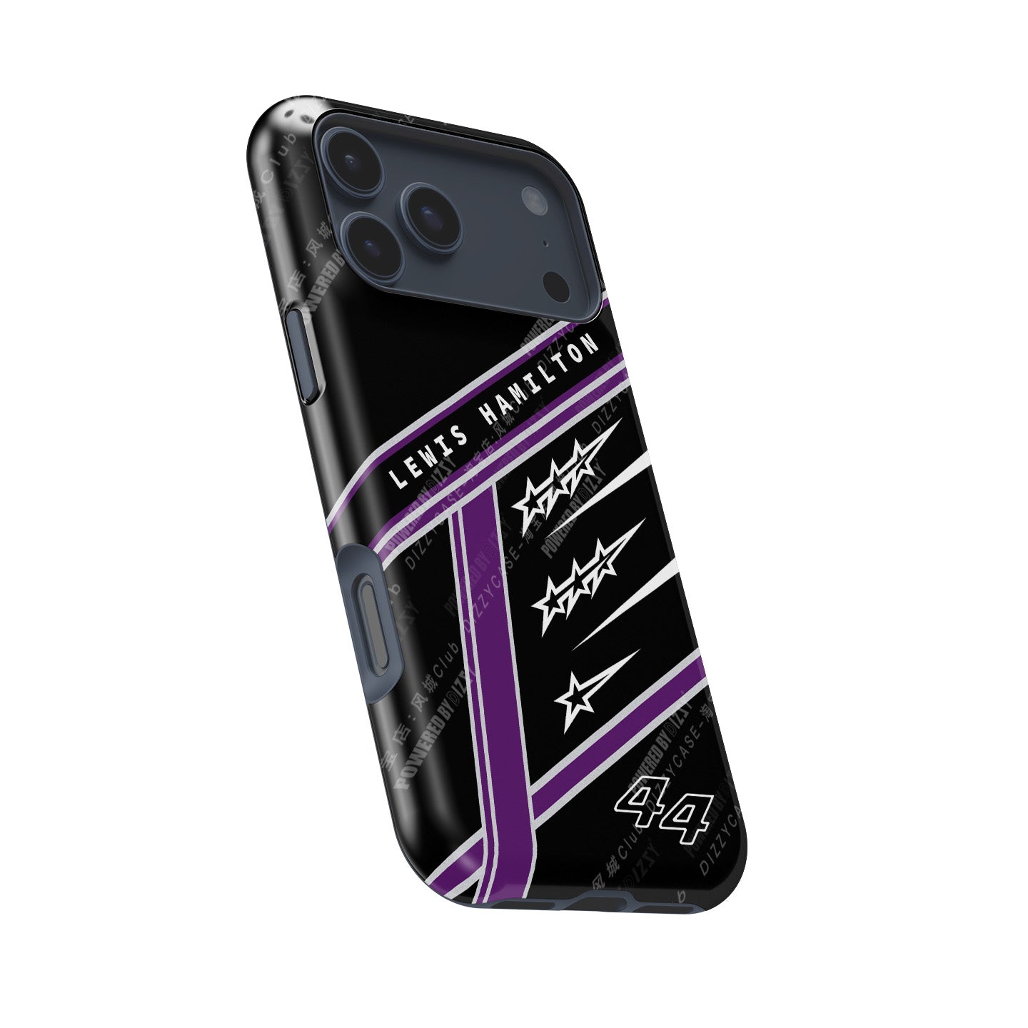 Lewis Hamilton 7 World Titles iPhone Case - Seven Crowns Helmet Design