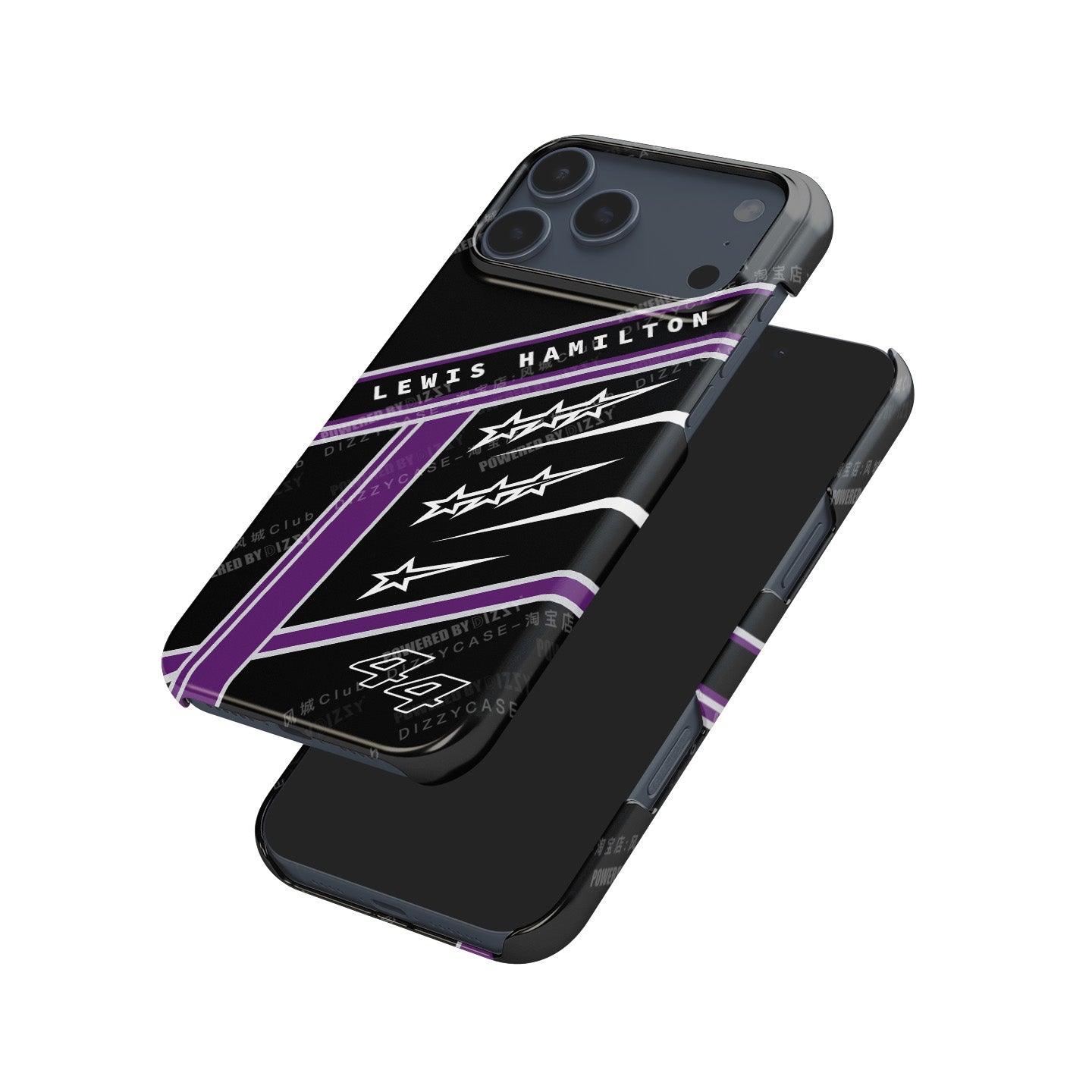 Lewis Hamilton 7 World Titles iPhone Case - Seven Crowns Helmet Design