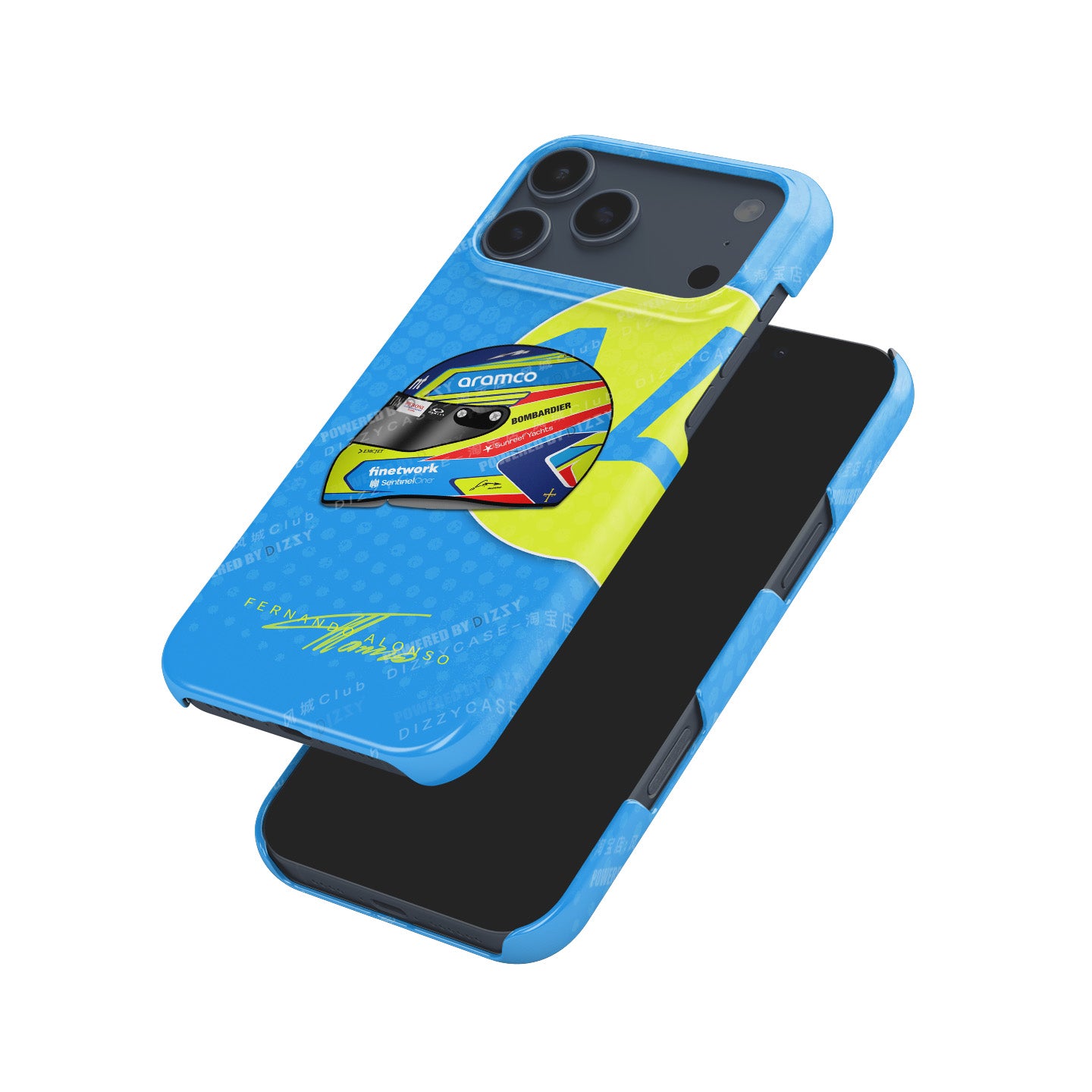Fernando Alonso 2023 Helmet Phone Case – Celebrate Racing Legend | DIZZY CASE