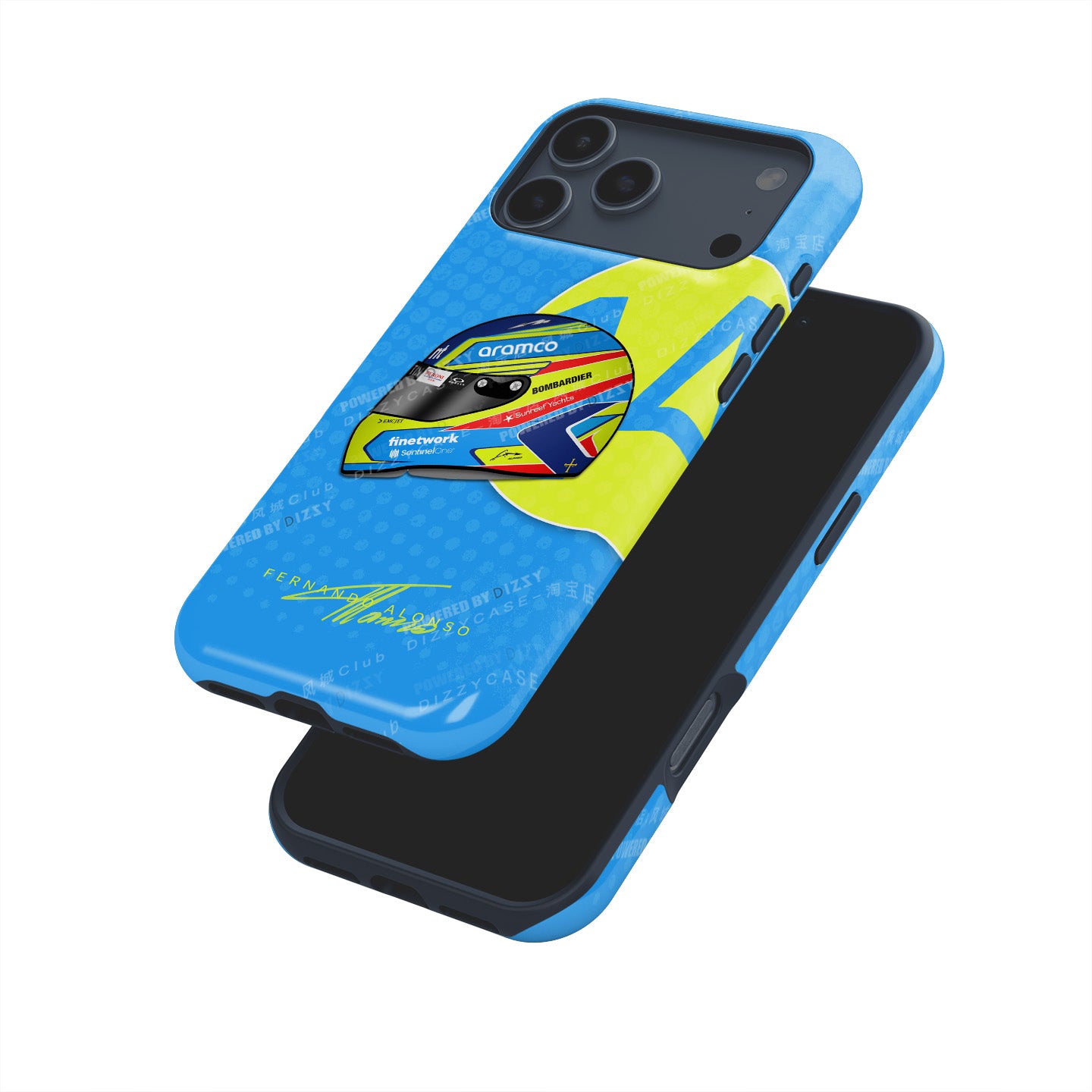 Fernando Alonso 2023 Helmet Phone Case – Celebrate Racing Legend | DIZZY CASE