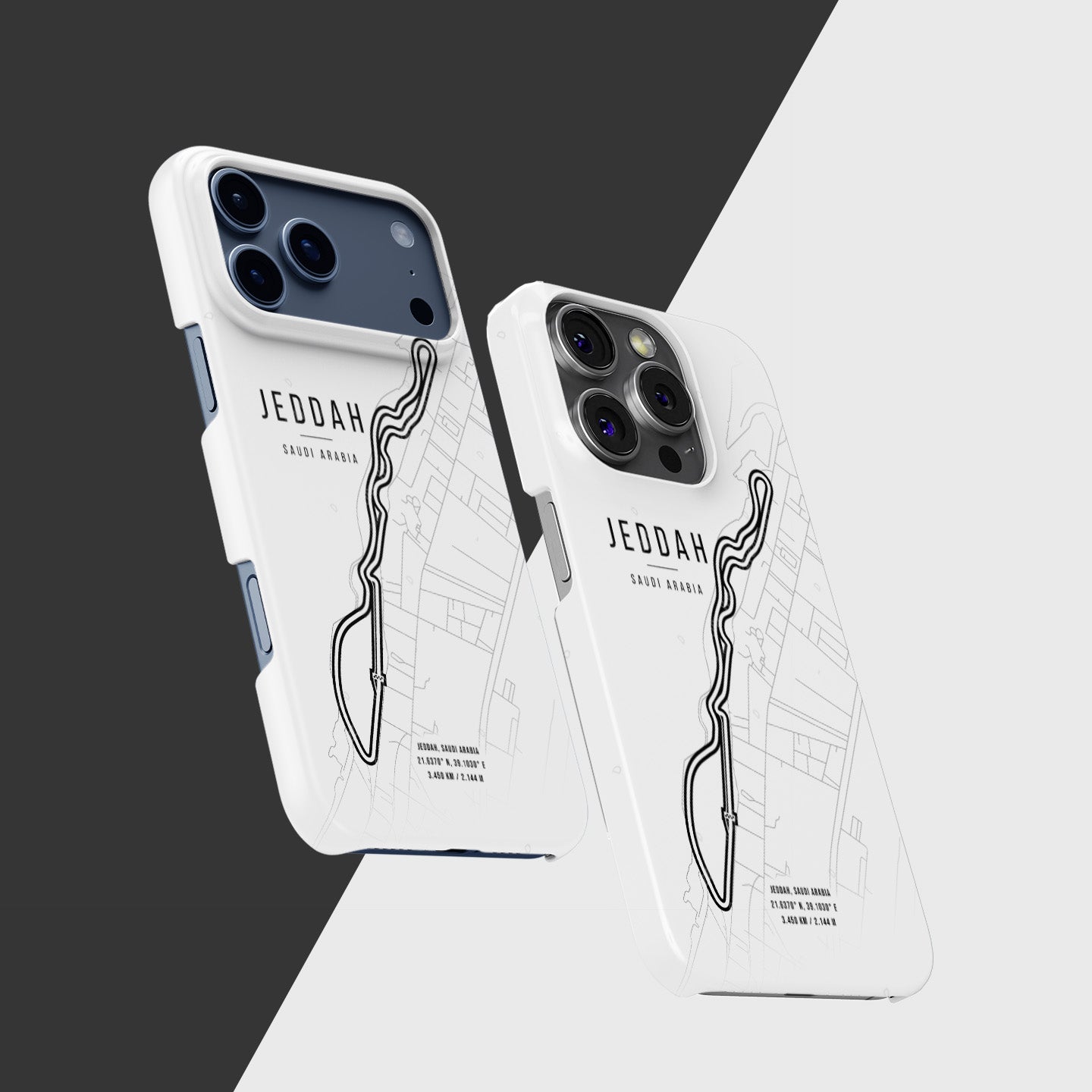 Jeddah F1 Track Map Grand Prix - iPhone Case