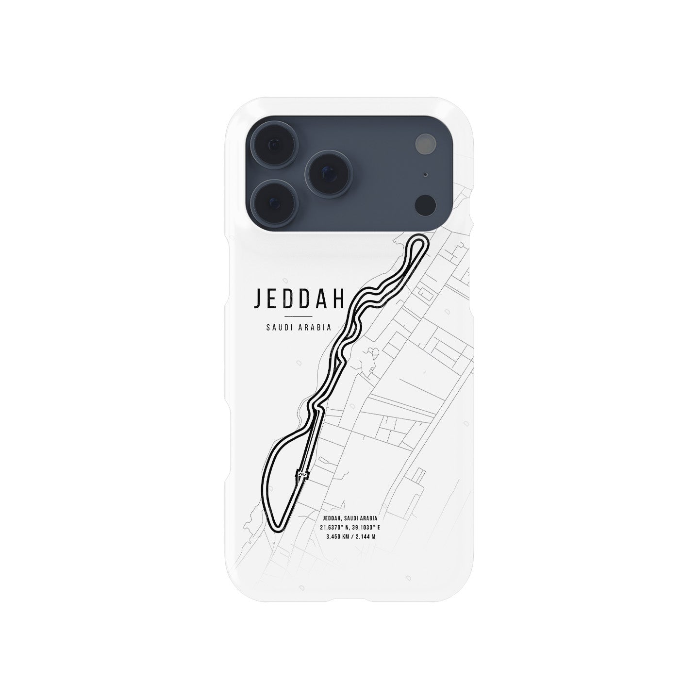 Jeddah F1 Track Map Grand Prix - iPhone Case