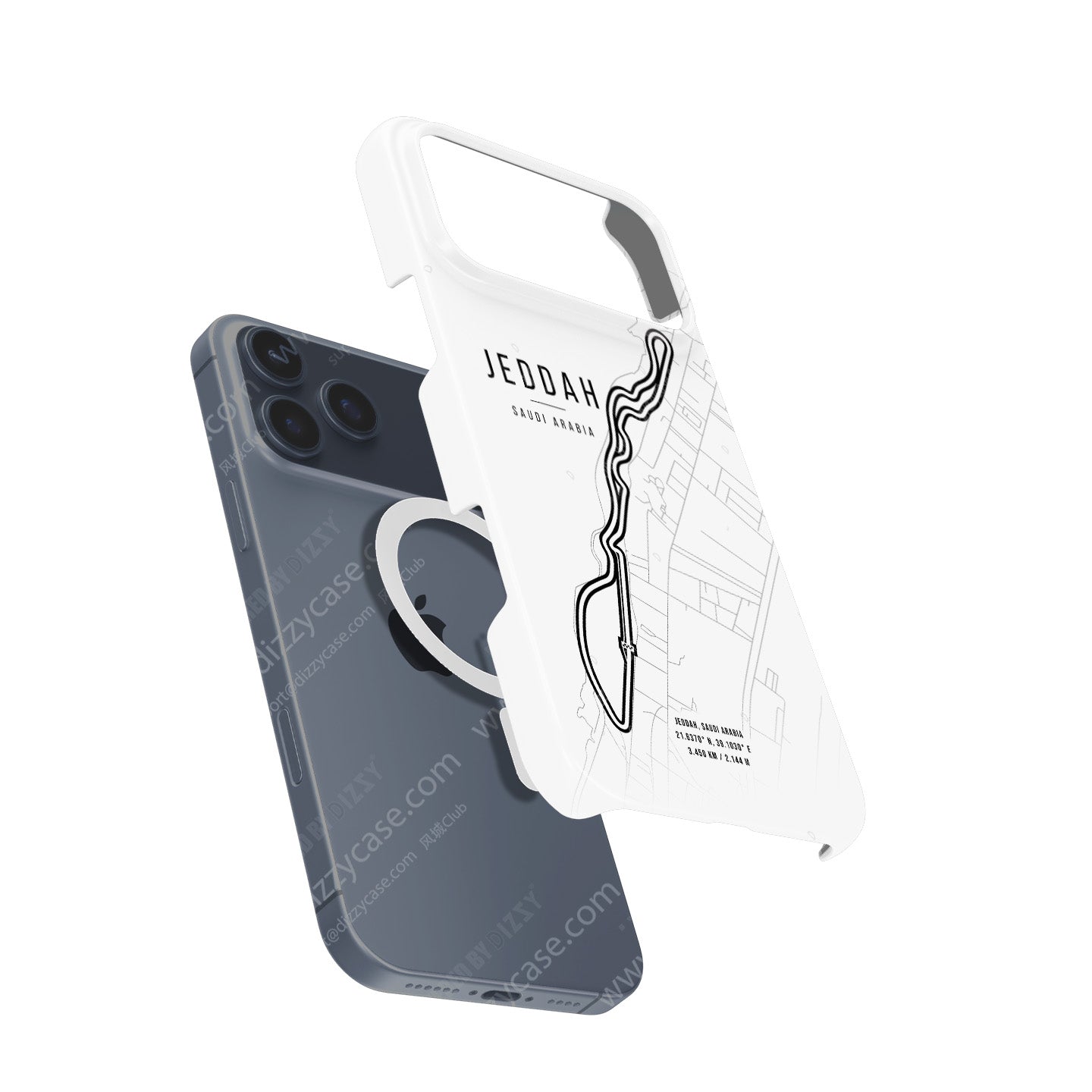 Jeddah F1 Track Map Grand Prix - iPhone Case