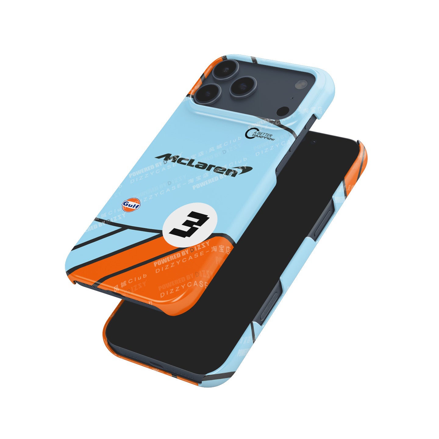Formula 1 McLaren Gulf Livery iPhone Case – Inspired by Daniel Ricciardo