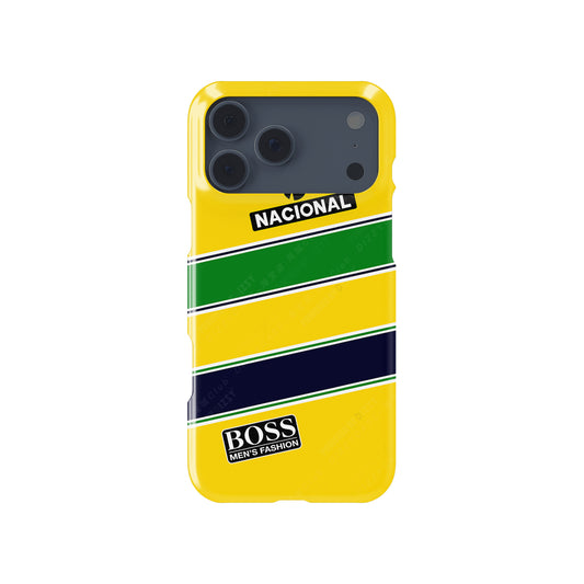 Ayrton Senna Helmet F1 Tribute - Apple iPhone Case